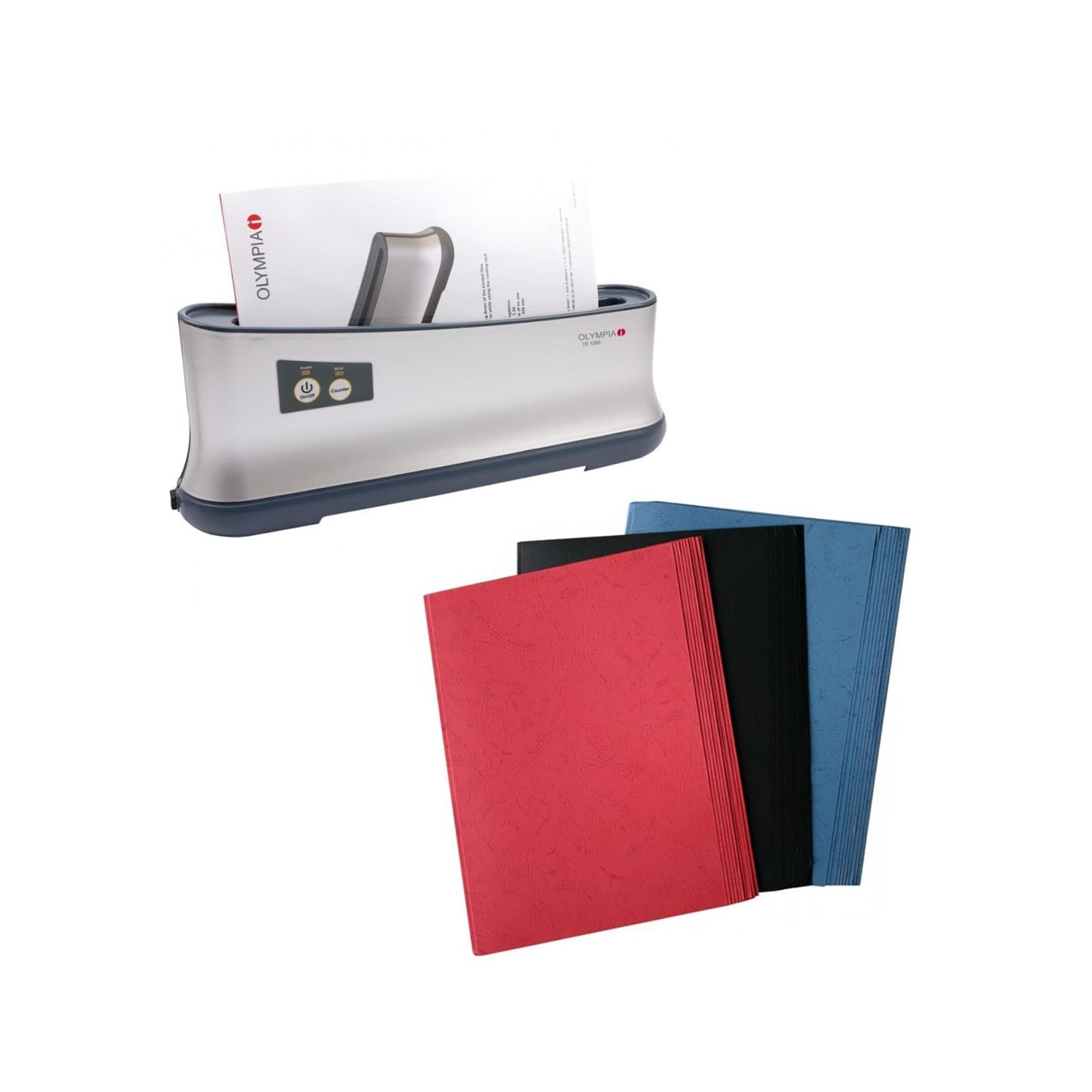 OLYMPIA TB 1280 Premium Thermobindegerät mit 30 Mappen DIN A4