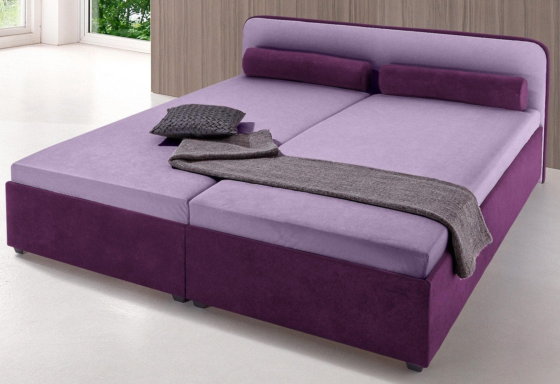 Polsterbett mit optionalem Bettkasten