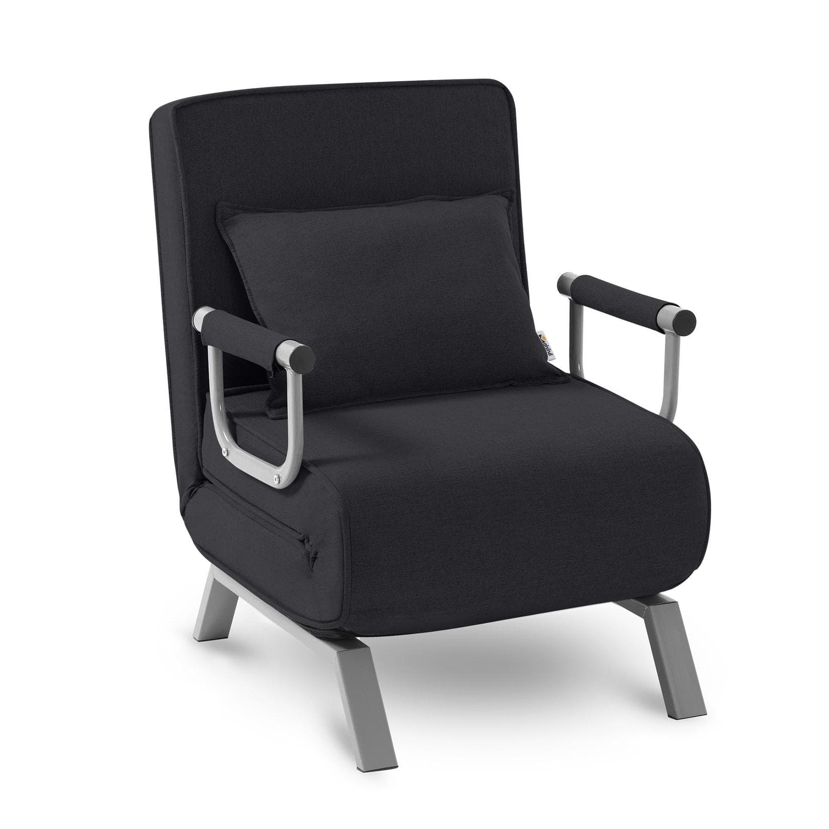 Makika Schlafsessel Schlafsofa Ted Klappbar Schwarz 3in1