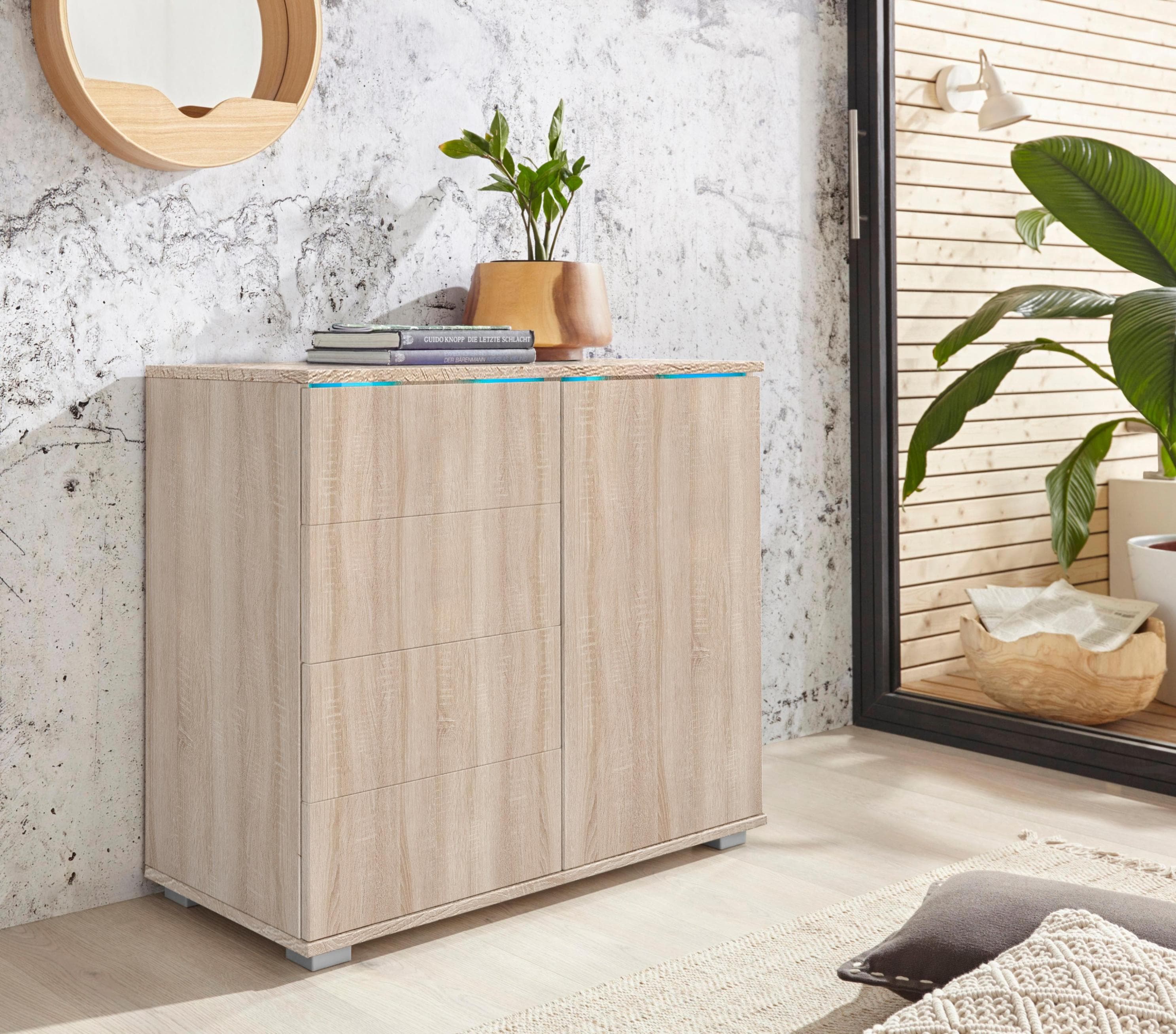 priess Kombikommode Beige Push-to-Open 537794392