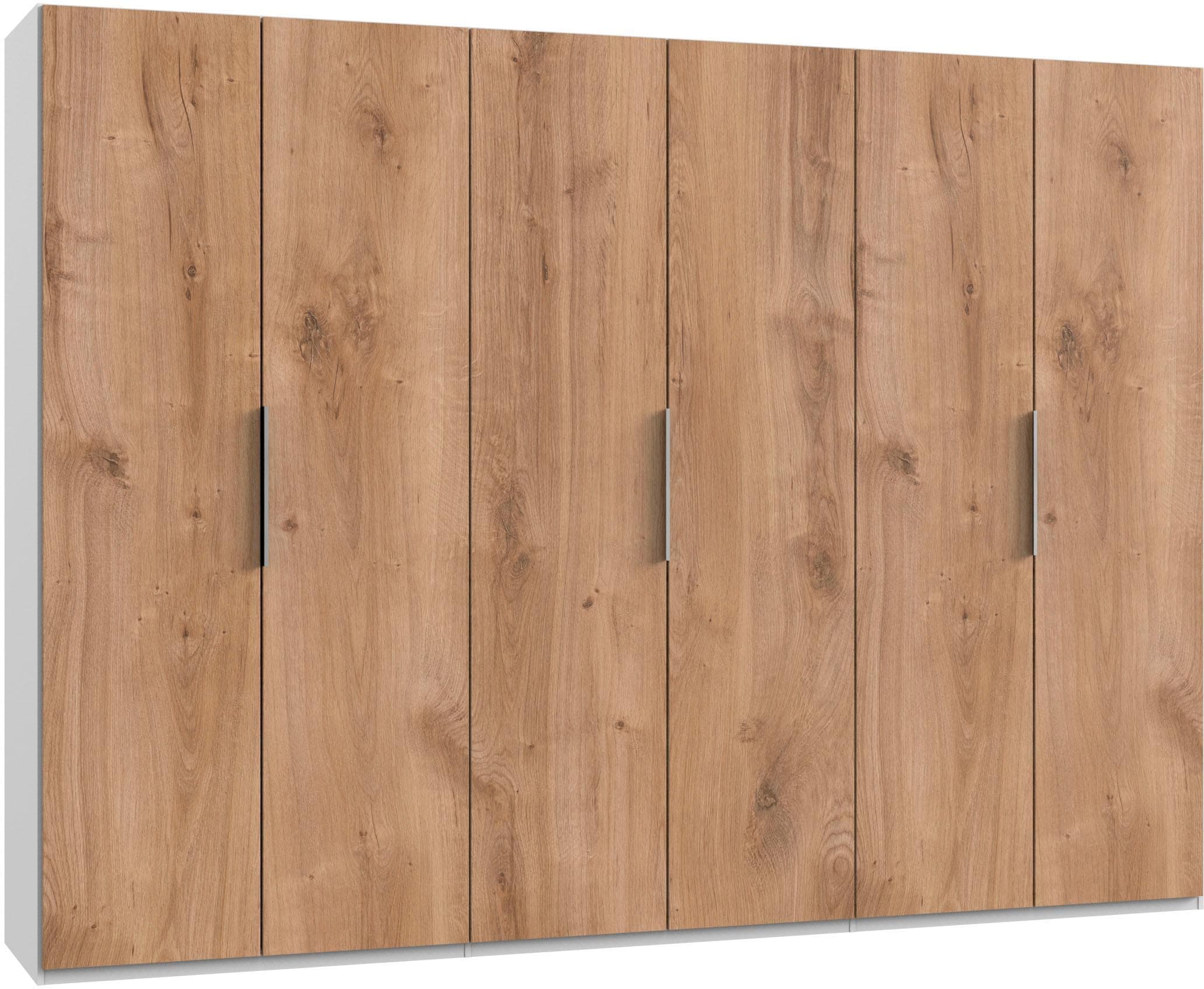 WIMEX Kleiderschrank Level 6-türig Weiß/Braun Holzwerkstoff