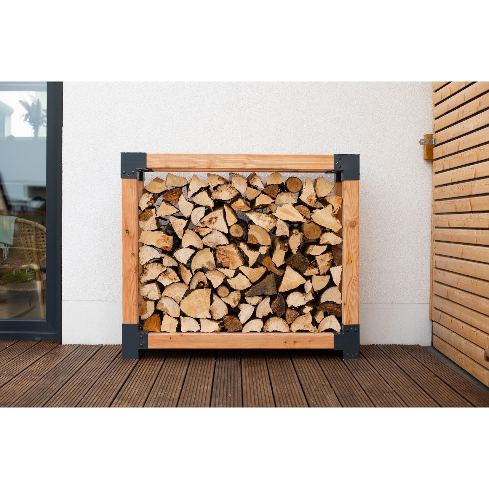 WESTMANN Kaminholzregal Michel L Natur Lärchenholz