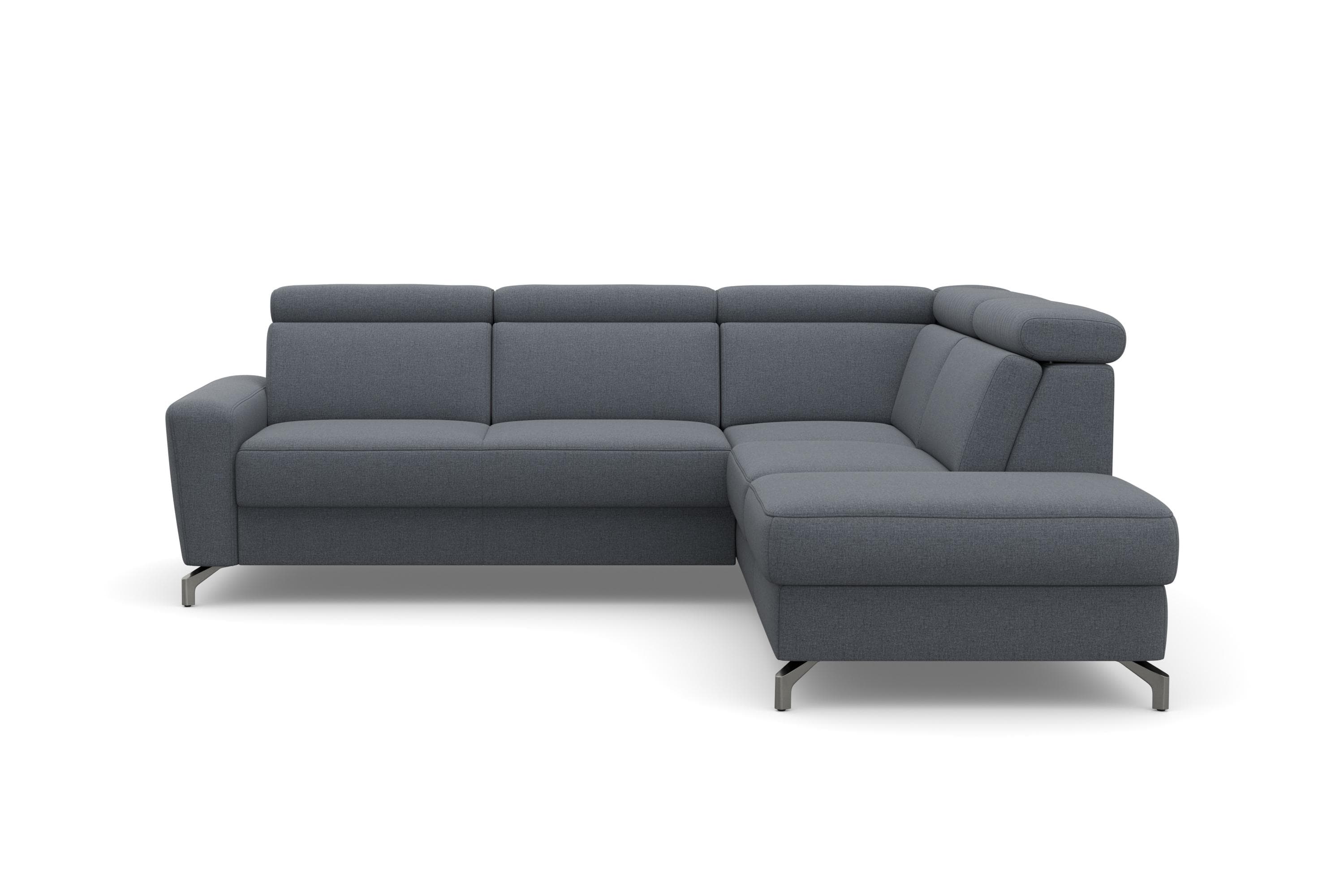 Ecksofa Scarlett L-Form mit Bettfunktion und Kopfteilverstellung