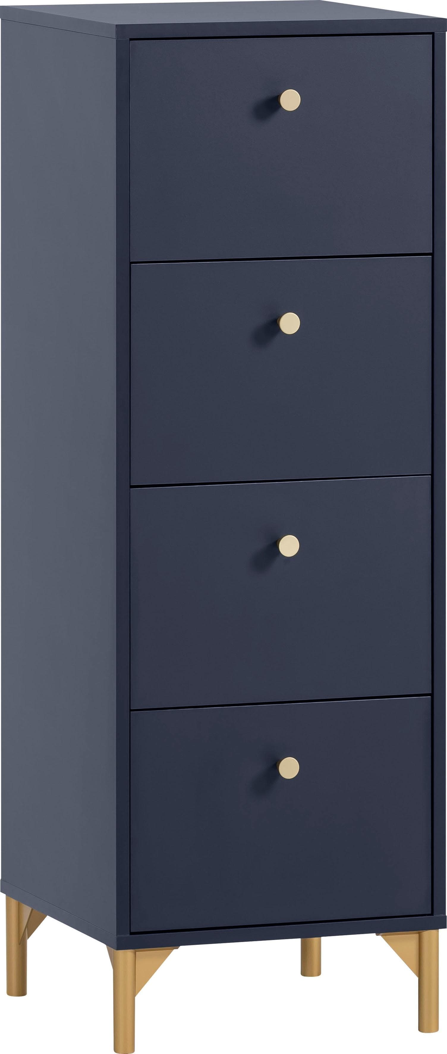 Kommode SCHILDMEYER Alfa Nachtblau 4 Schubladen