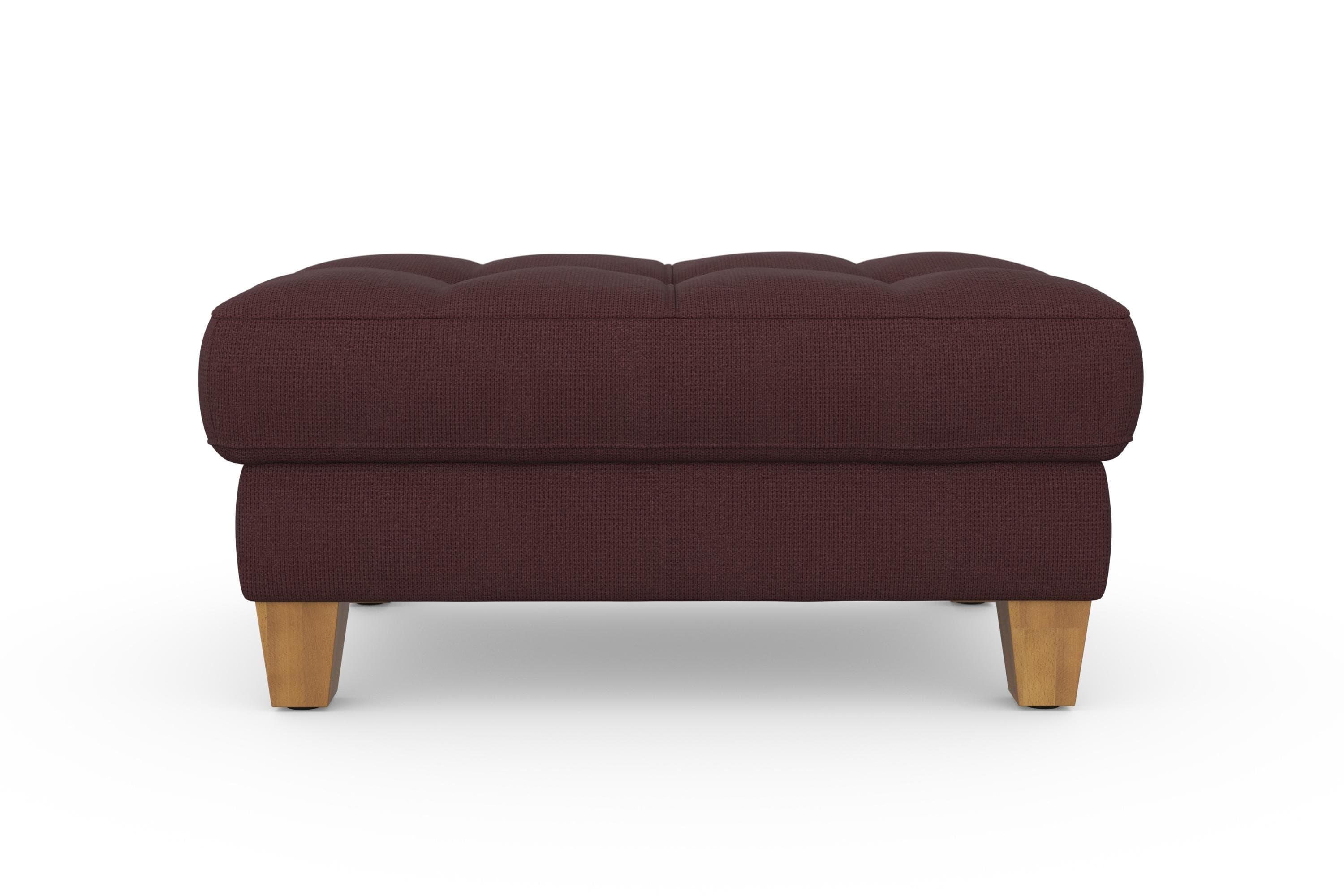 SIT & MORE Stauraumhocker Westham Lila mit Holzbeinen