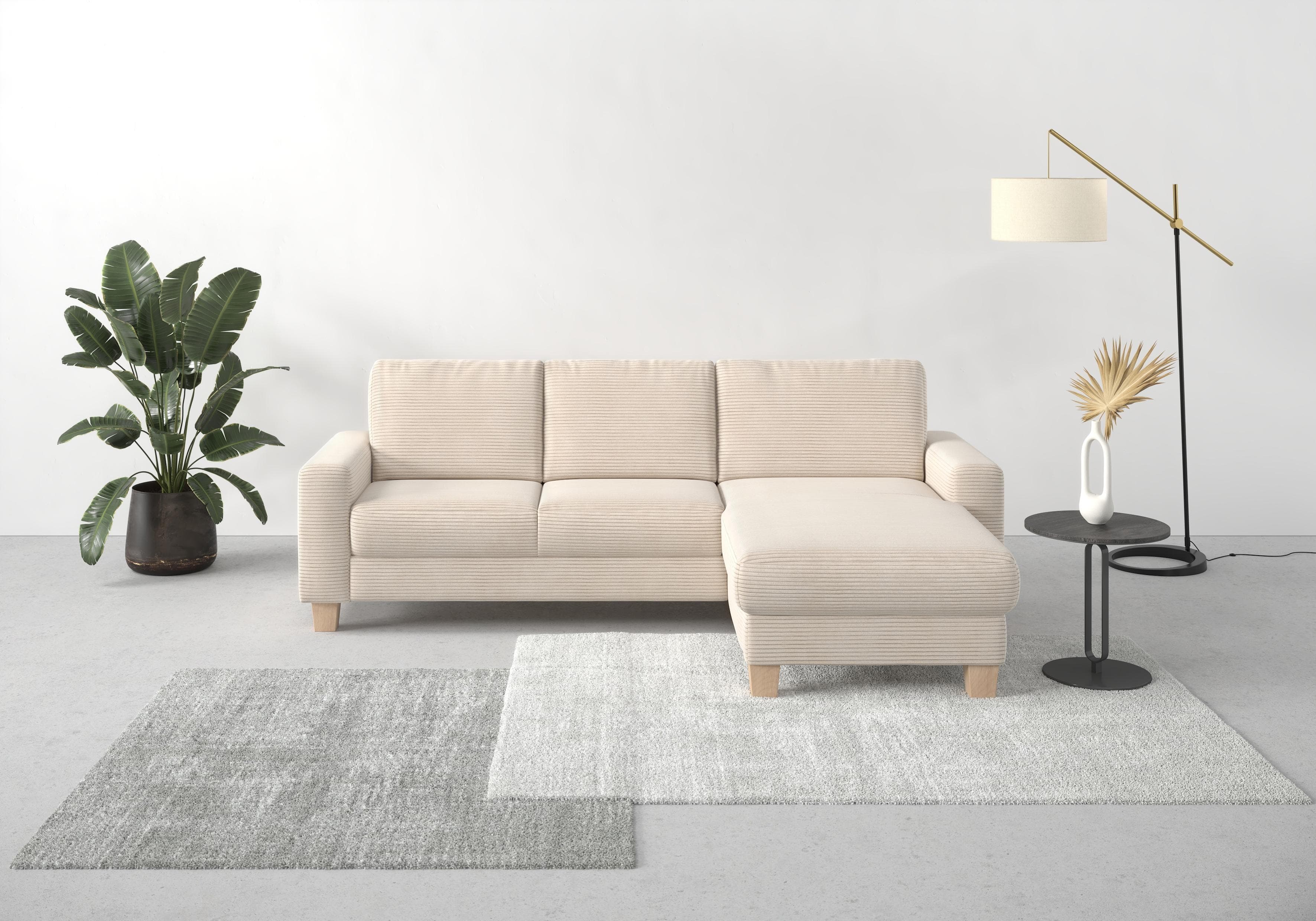 Home Affaire Ecksofa Summer L-Form Beige mit Recamiere