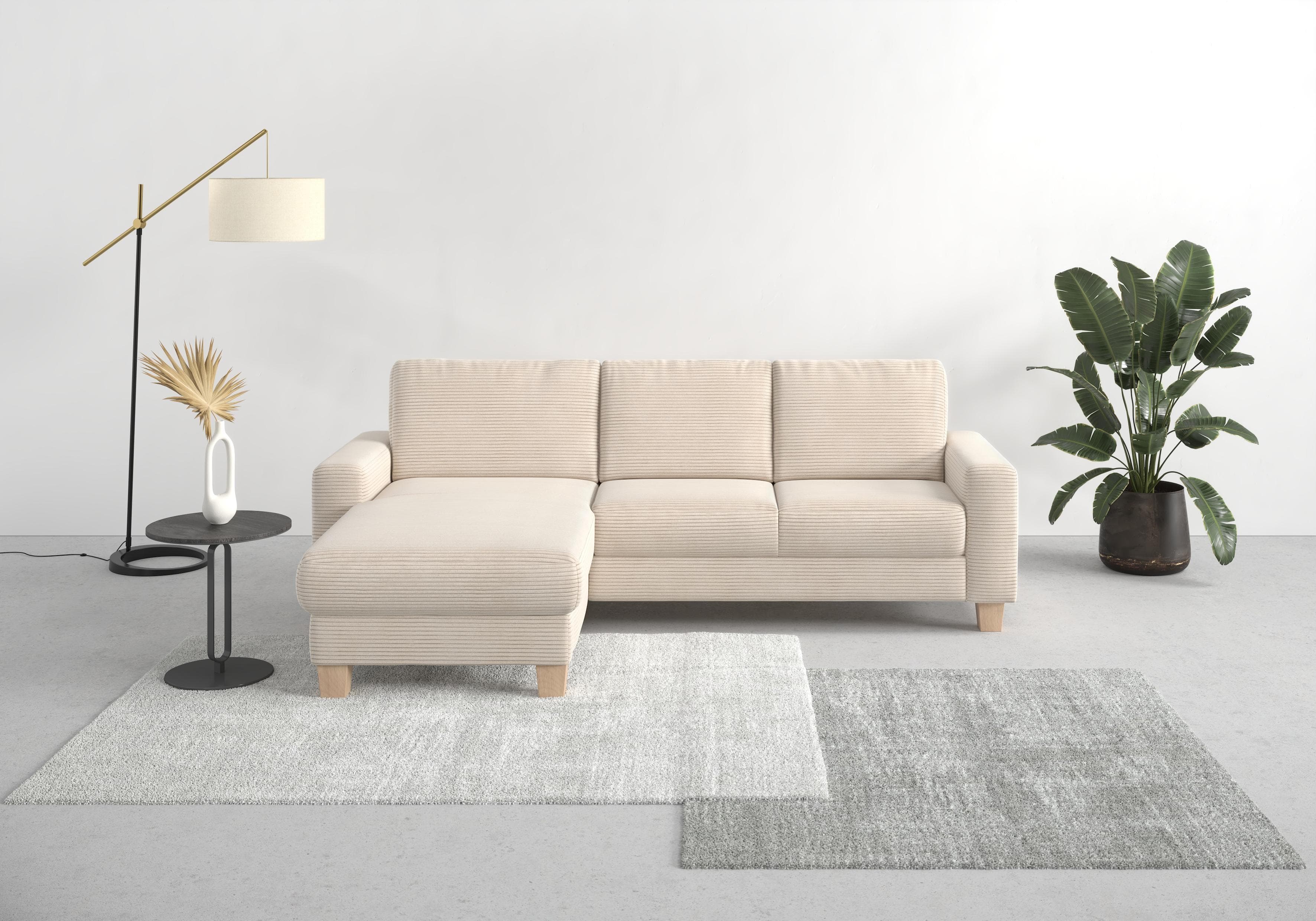 Home Affaire Ecksofa Summer L-Form Beige mit Recamiere