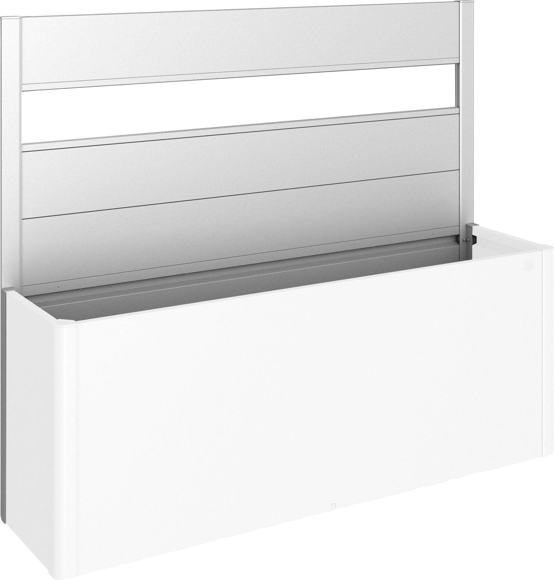 Sichtschutzelement BIOHORT Dunkles Metallic-Grau Stahlblech Zaunelement