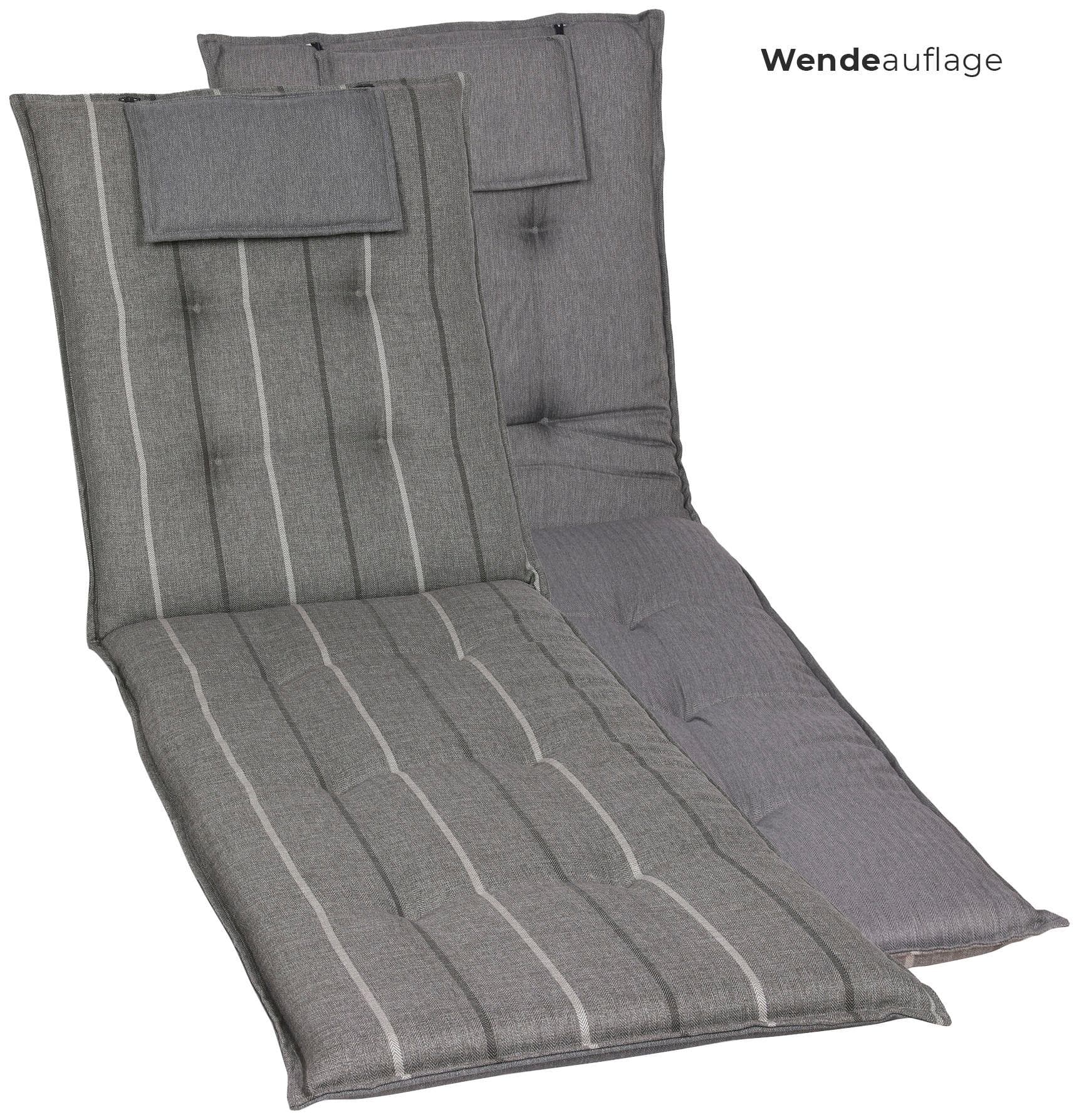 GO-DE TEJO Gartenauflage: UV-Beständige Olefin Liegenauflage für Gartenliegen