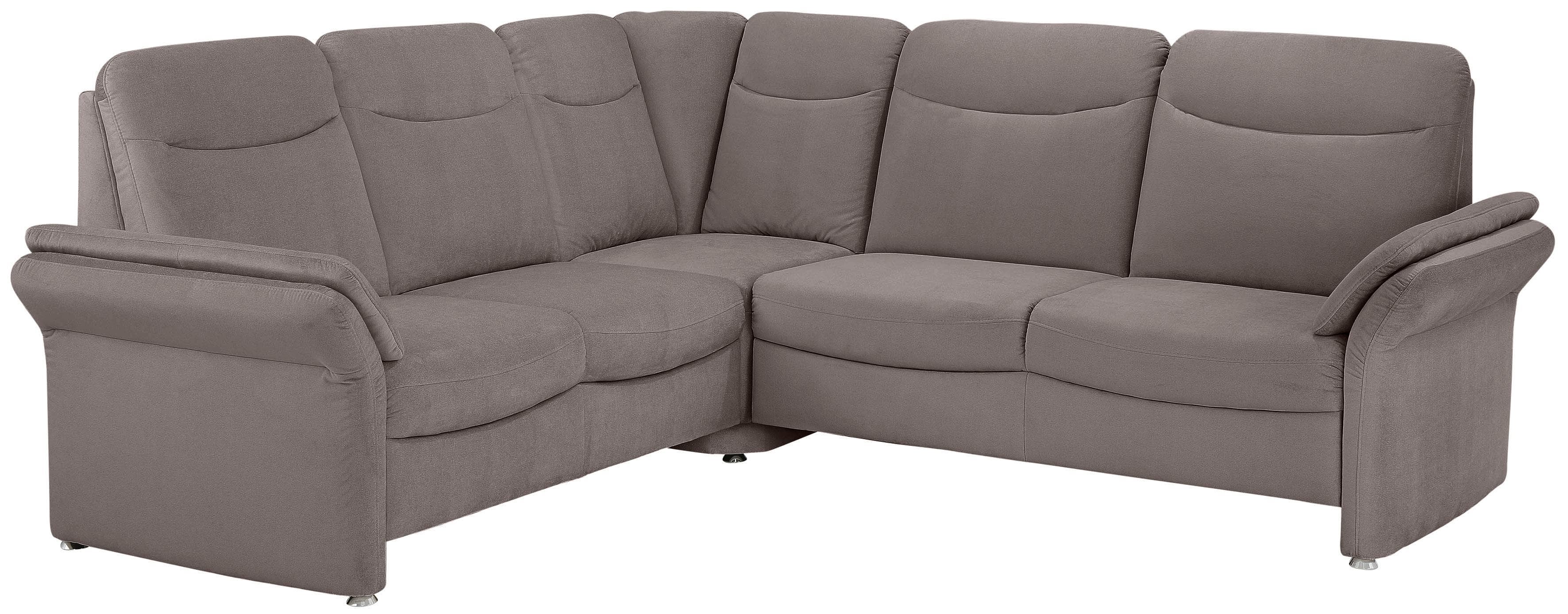 HOME AFFAIRE Ecksofa Tahoma L-Form Braun mit Bettfunktion