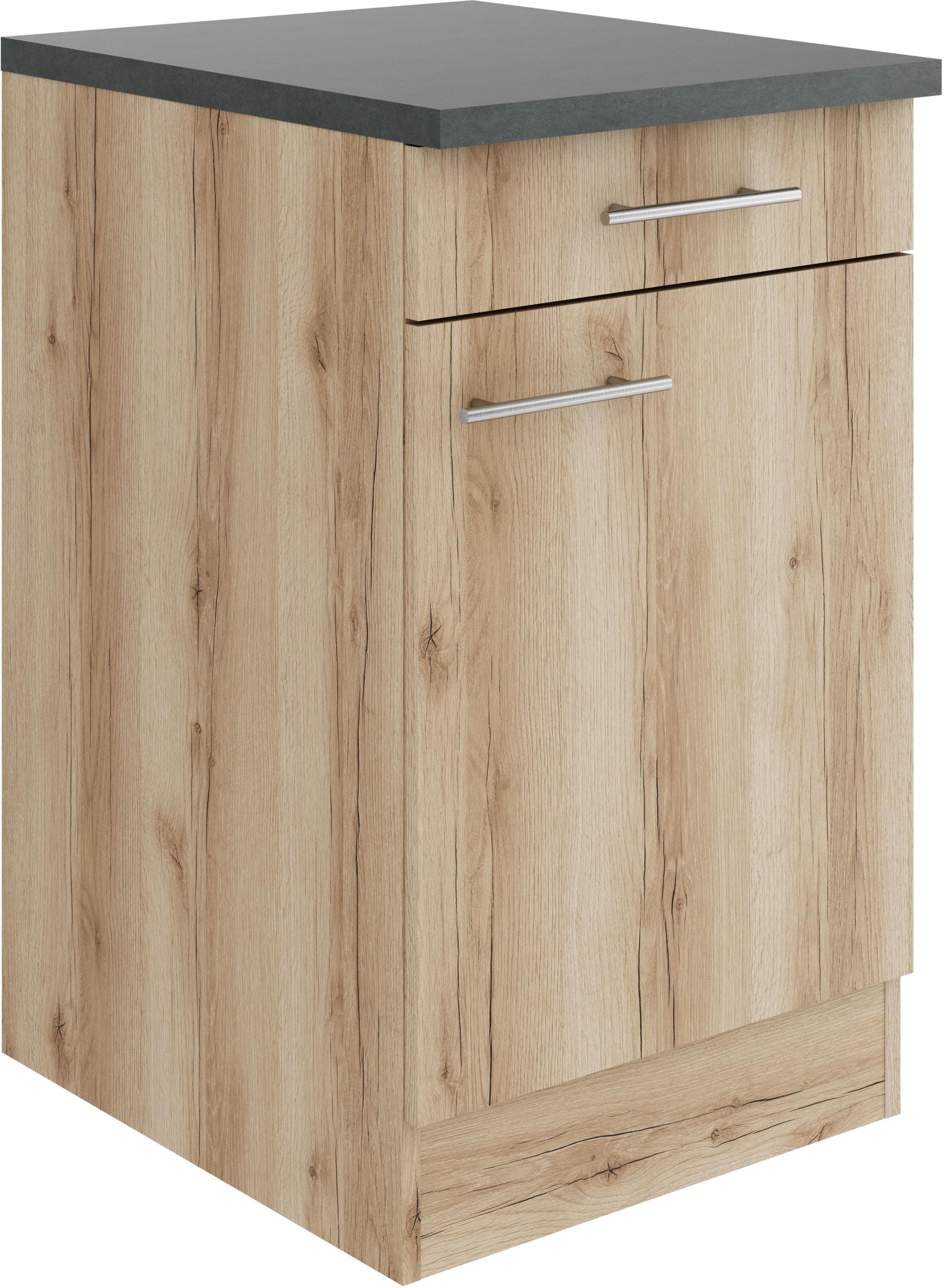 OPTIFIT Unterschrank Bella Wildeiche Anthrazit 50cm