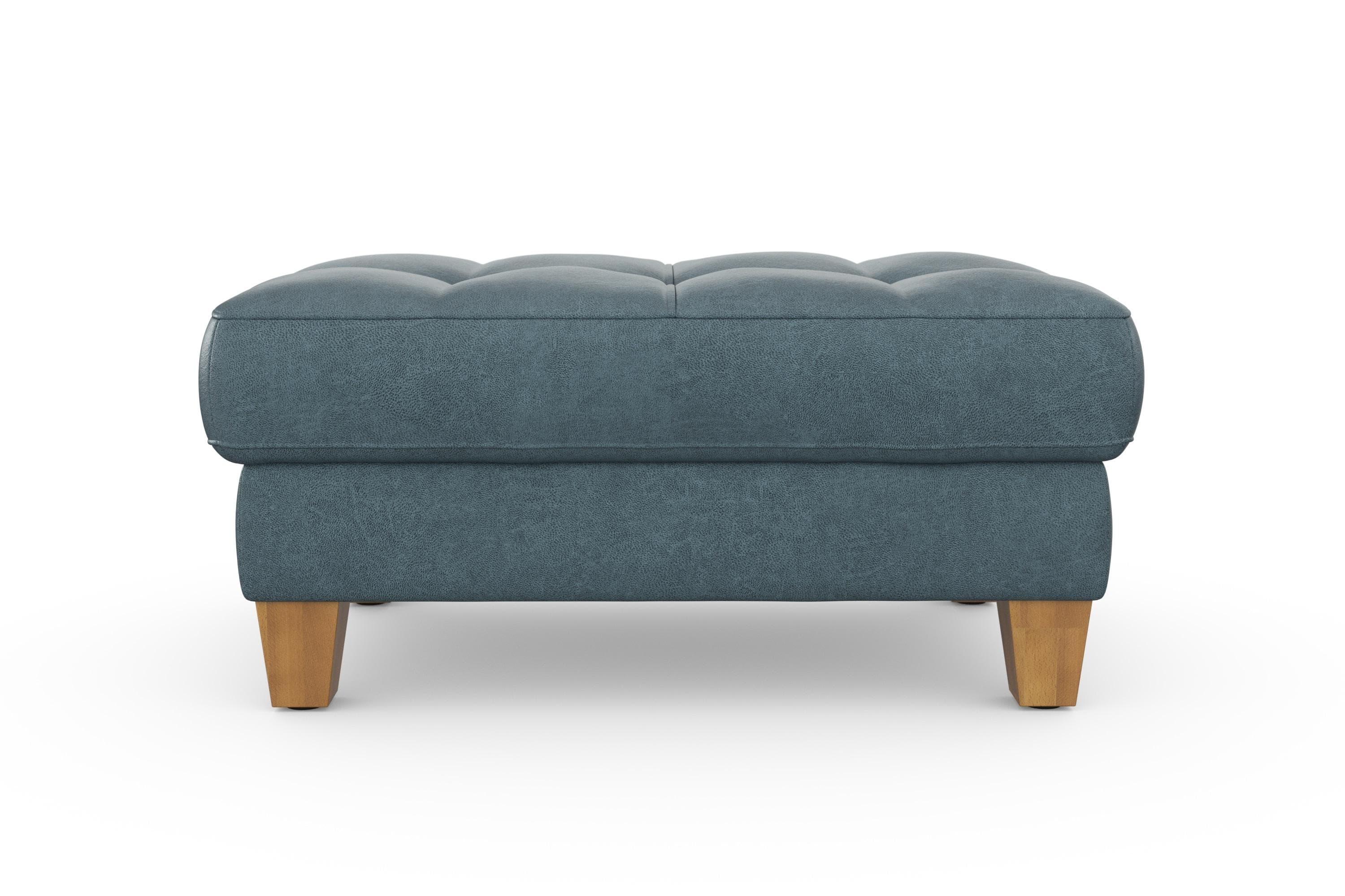 SIT & MORE Stauraumhocker Westham Graublau mit Federkern