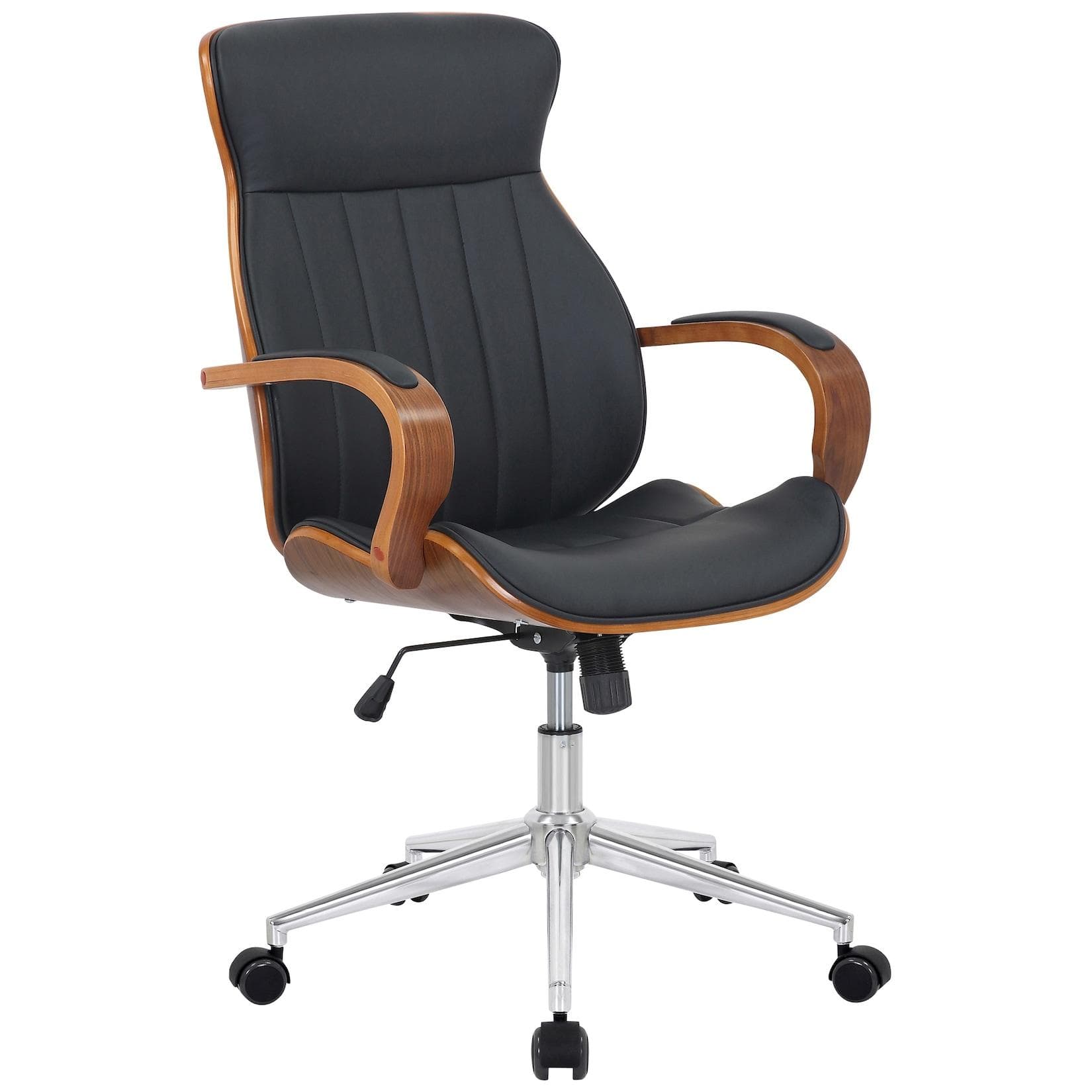 CLP Bürostuhl Melilla Ergonomisch Höhenverstellbar mit Kunstleder-Armlehnen