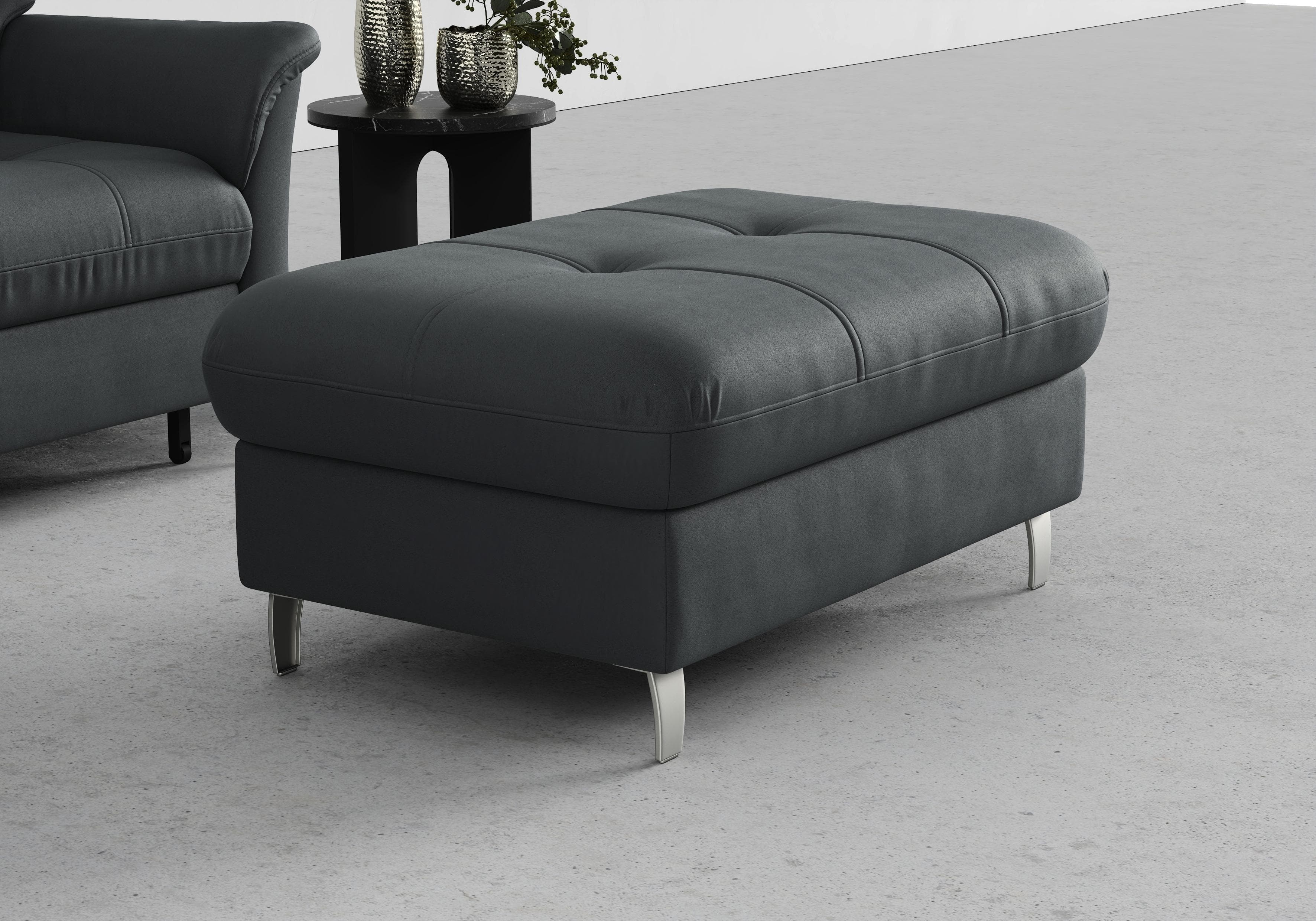 Hocker SIT & MORE Marano Grau mit Stauraum