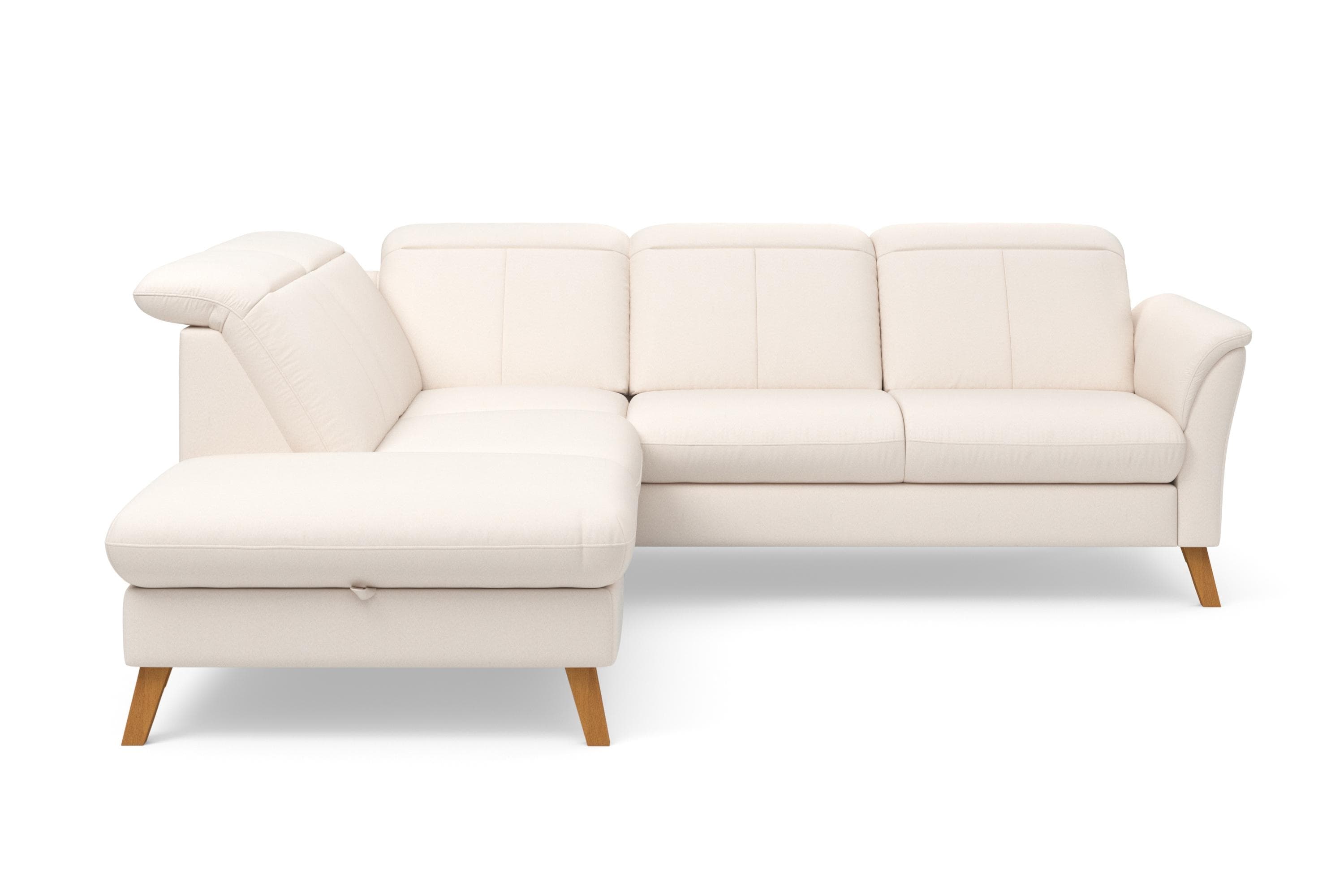 SIT & MORE Romero L-Form Ecksofa Beige mit Bettfunktion