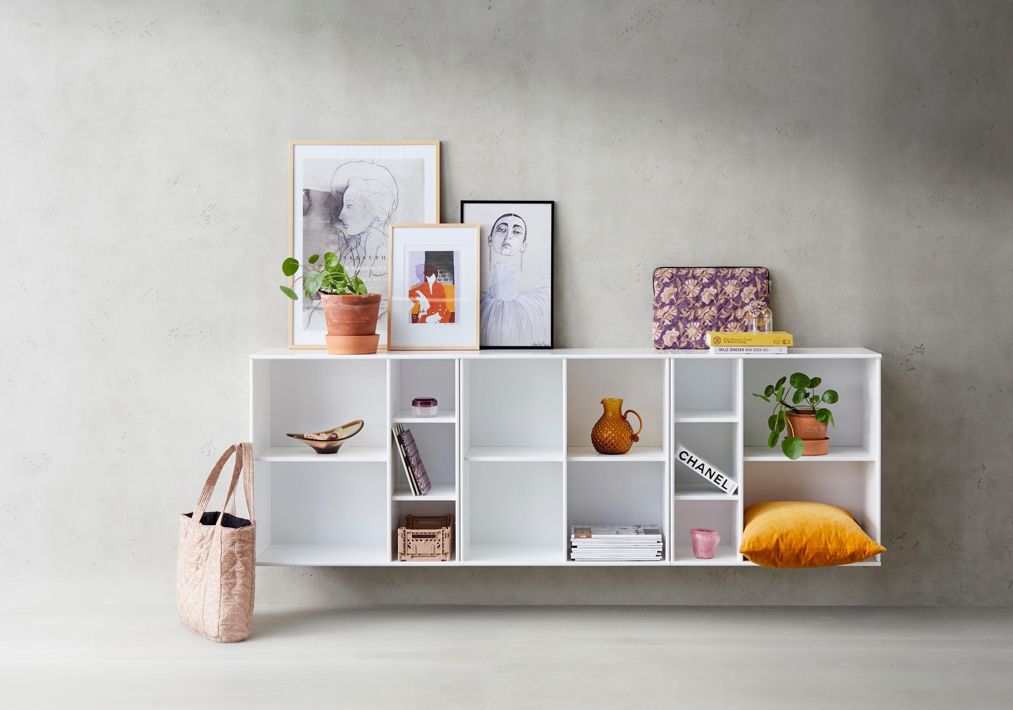 HAMMEL FURNITURE Mistral Kubus Bücherregal Weiß Modular