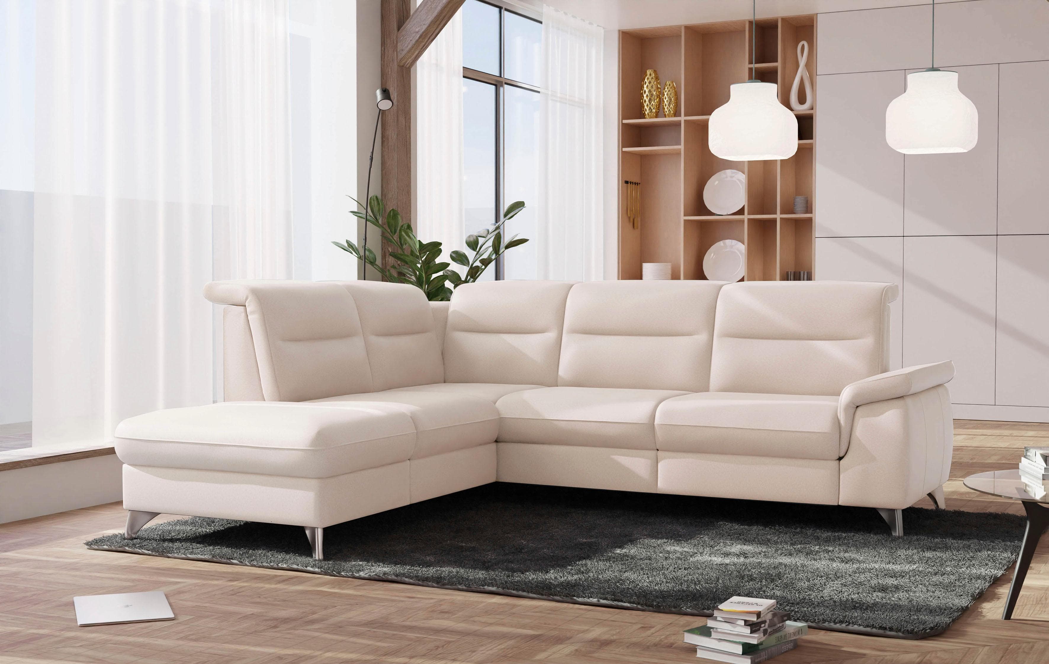 SIT & MORE Ecksofa Astoria L-Form Beige mit Relaxfunktion