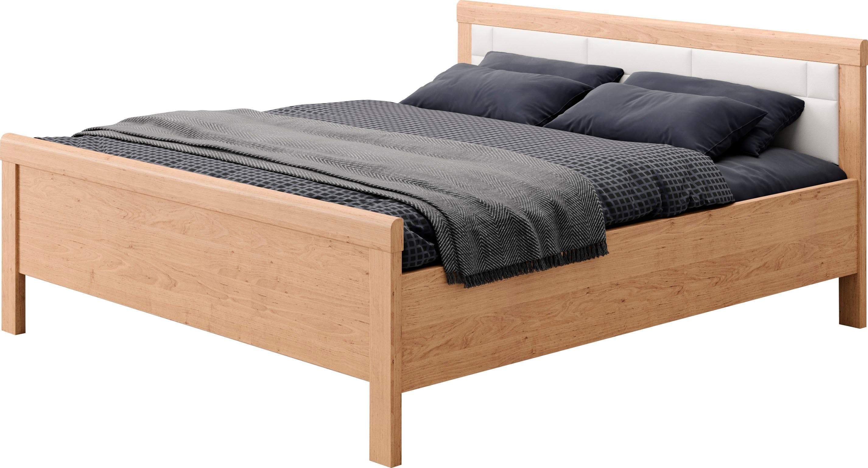 Komfortables Einzelbett mit gepolstertem Kopfteil