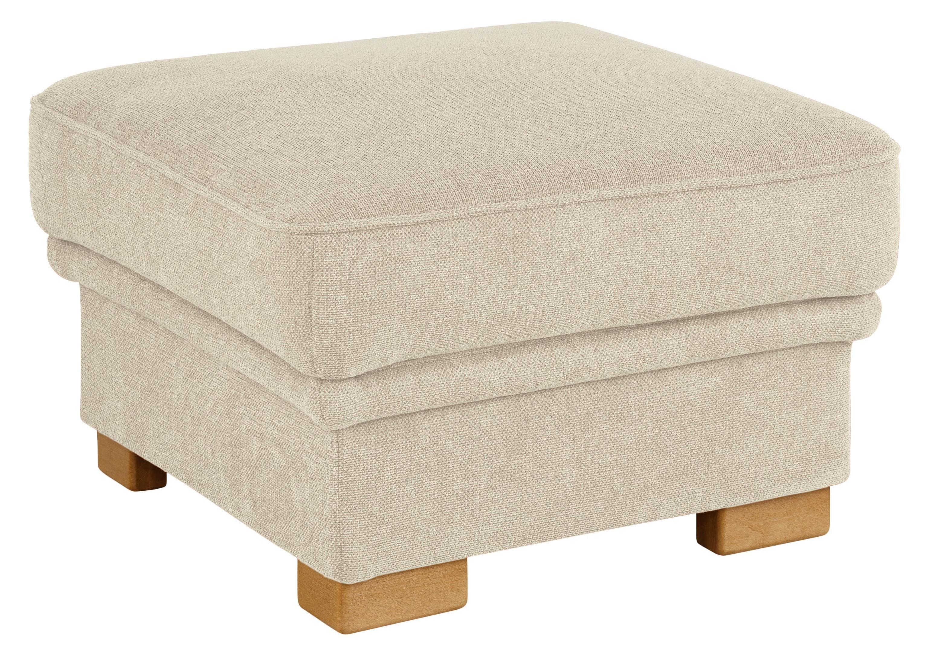 HOME AFFAIRE Hocker Amrum Beige Landhaus-Stil