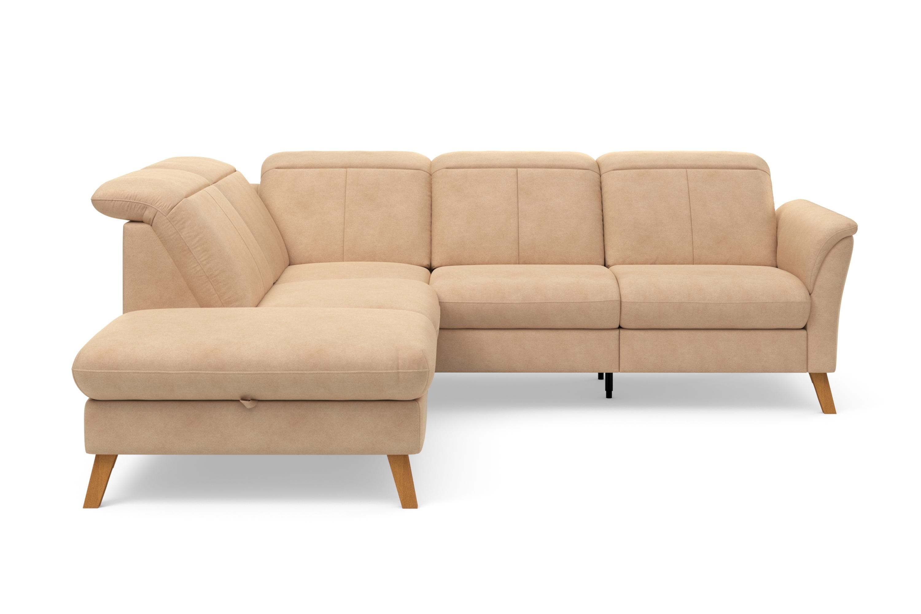 Ecksofa SIT & MORE Romero L-Form Braun mit TV-Funktion