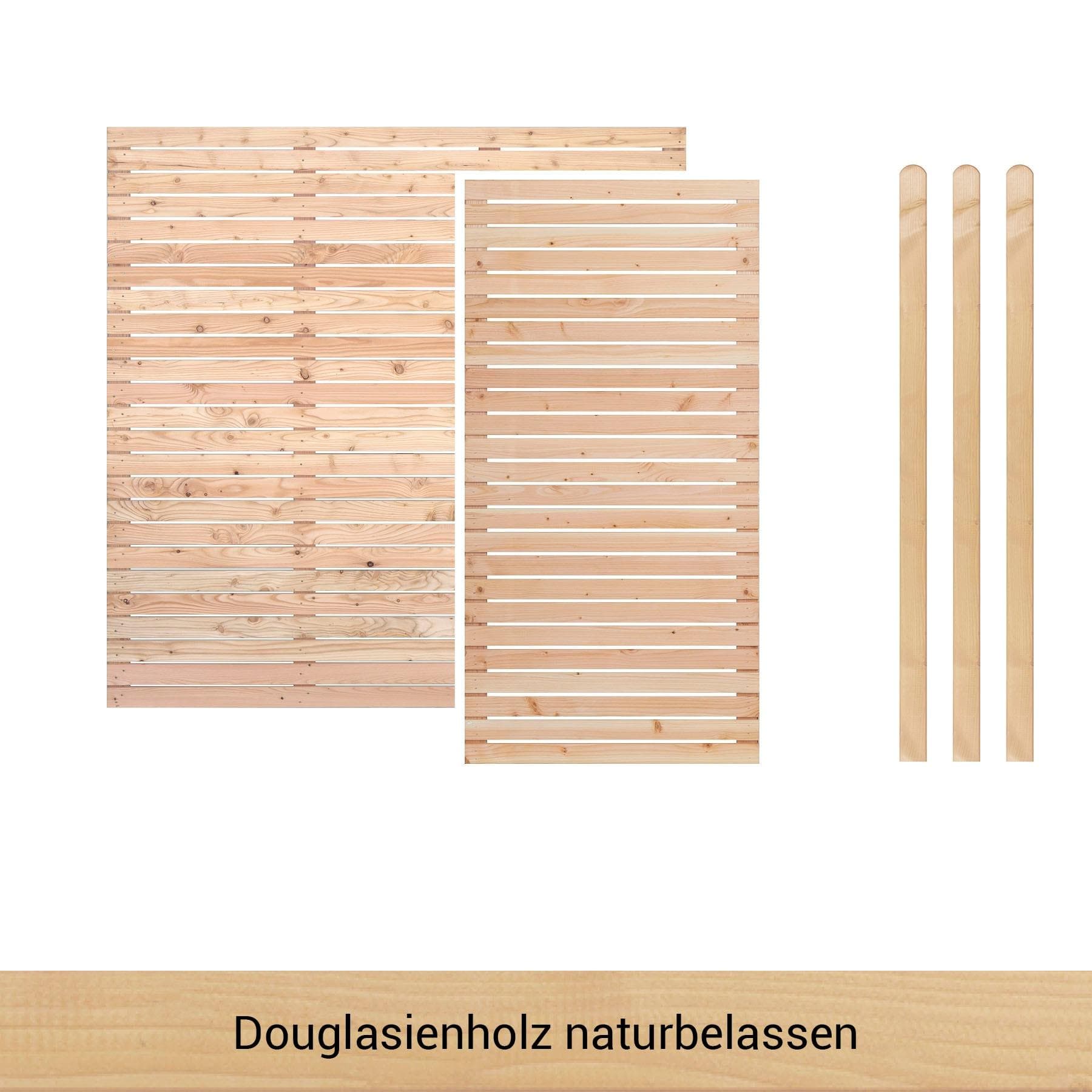 Zaun BM MASSIVHOLZ "Kurt Set 1.1" Holzwerkstoff 180 cm