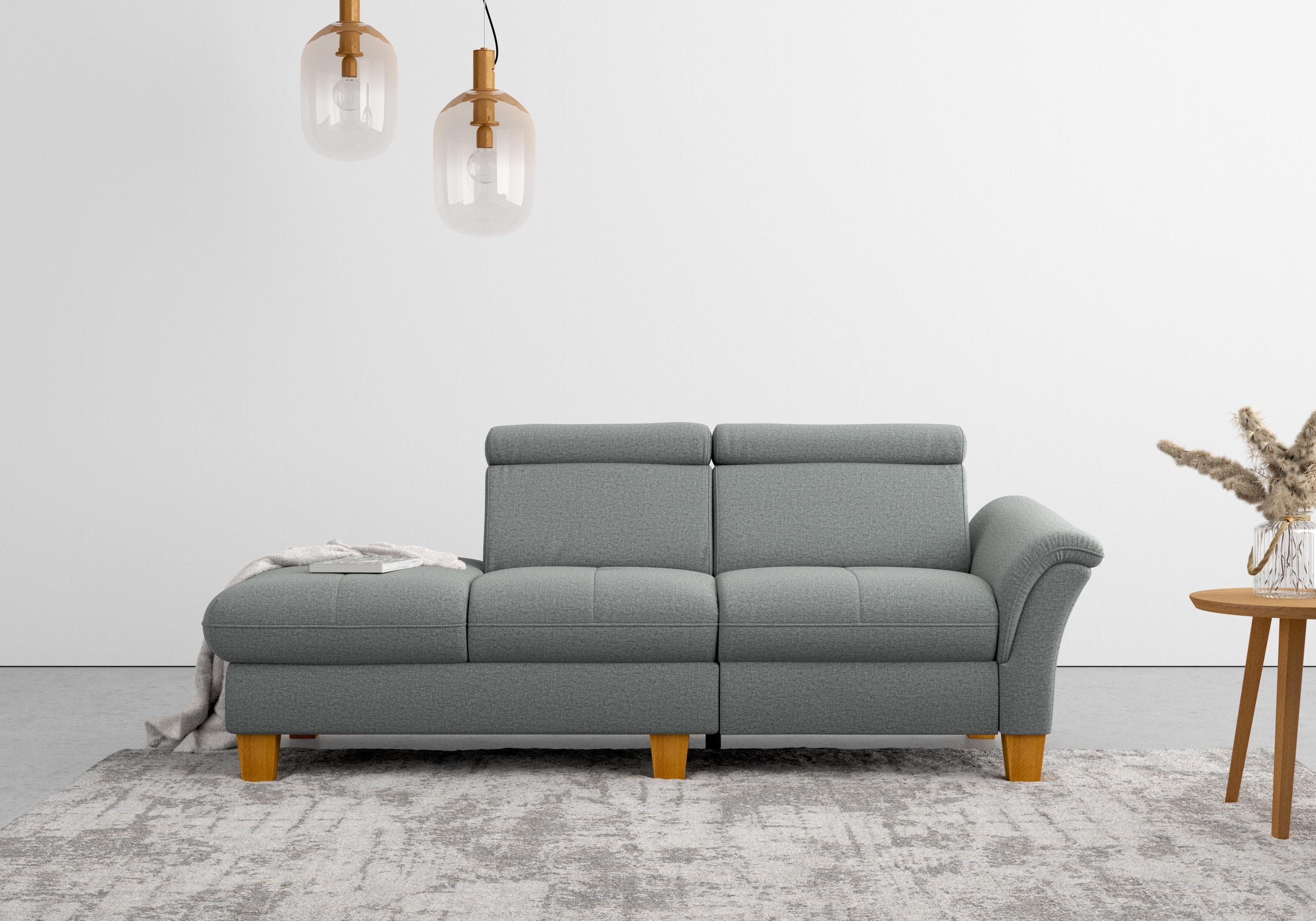 HOME AFFAIRE Recamiere Lindgren Grau mit TV-Funktion