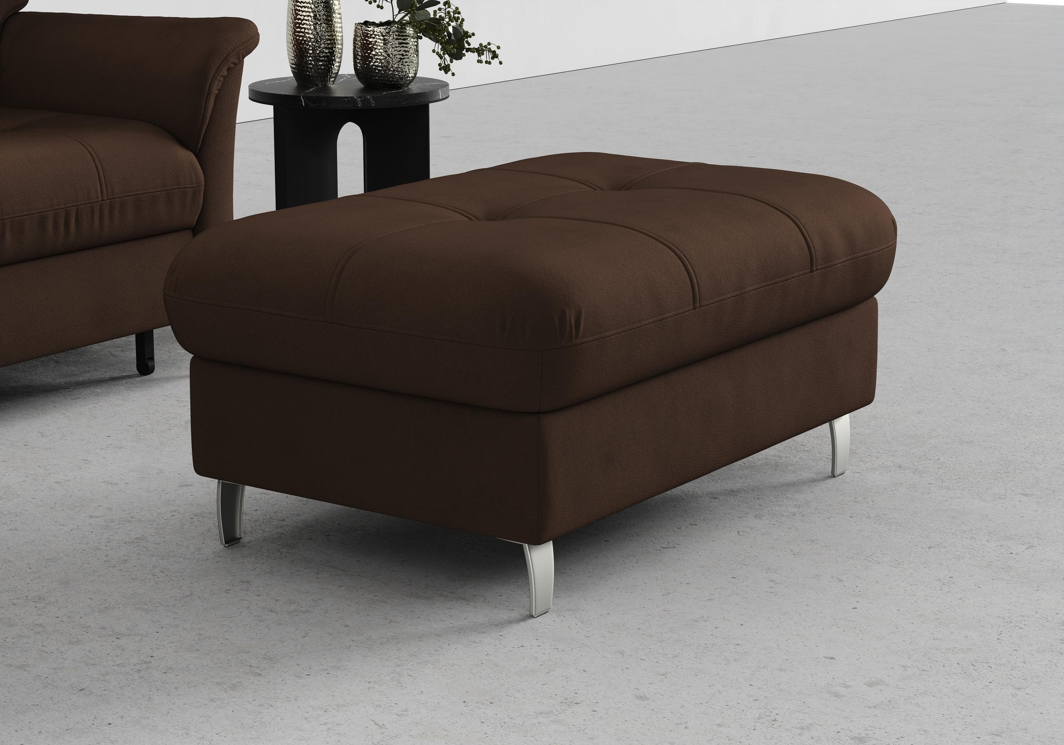 Hocker SIT & MORE Marano Dunkelbraun mit Stauraum