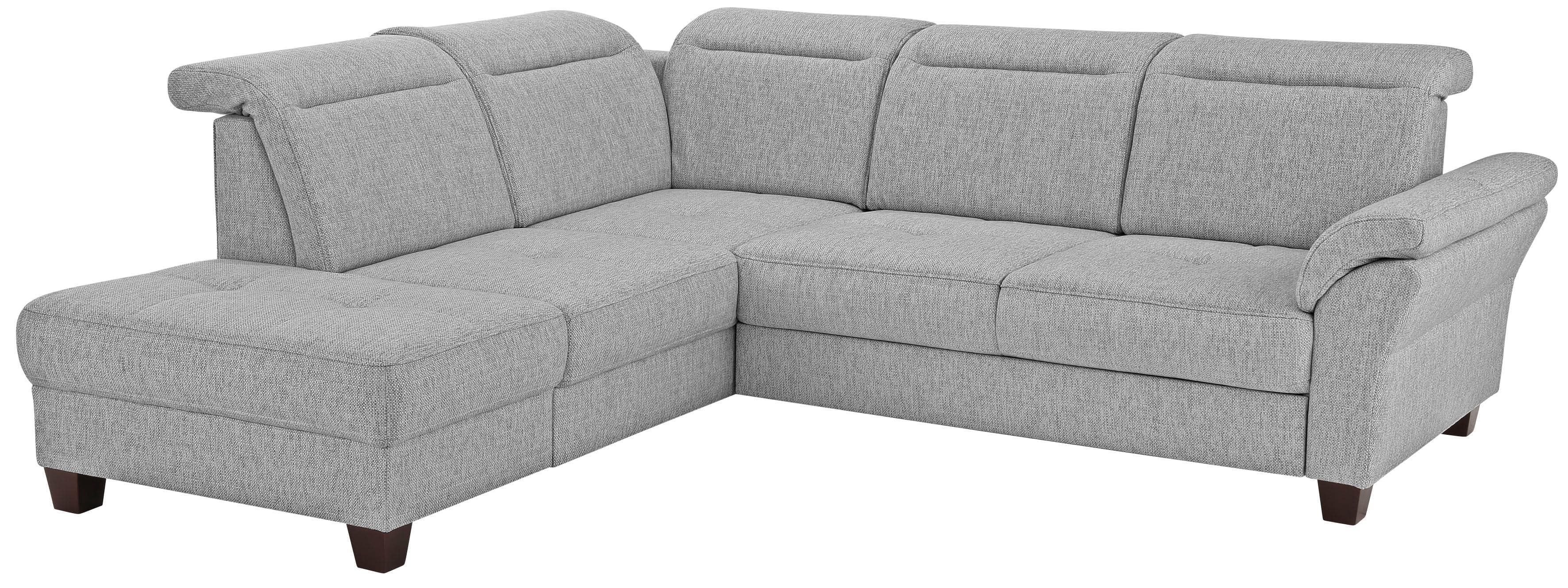 Home Affaire Ecksofa Solvei L-Form Silber mit Bettfunktion