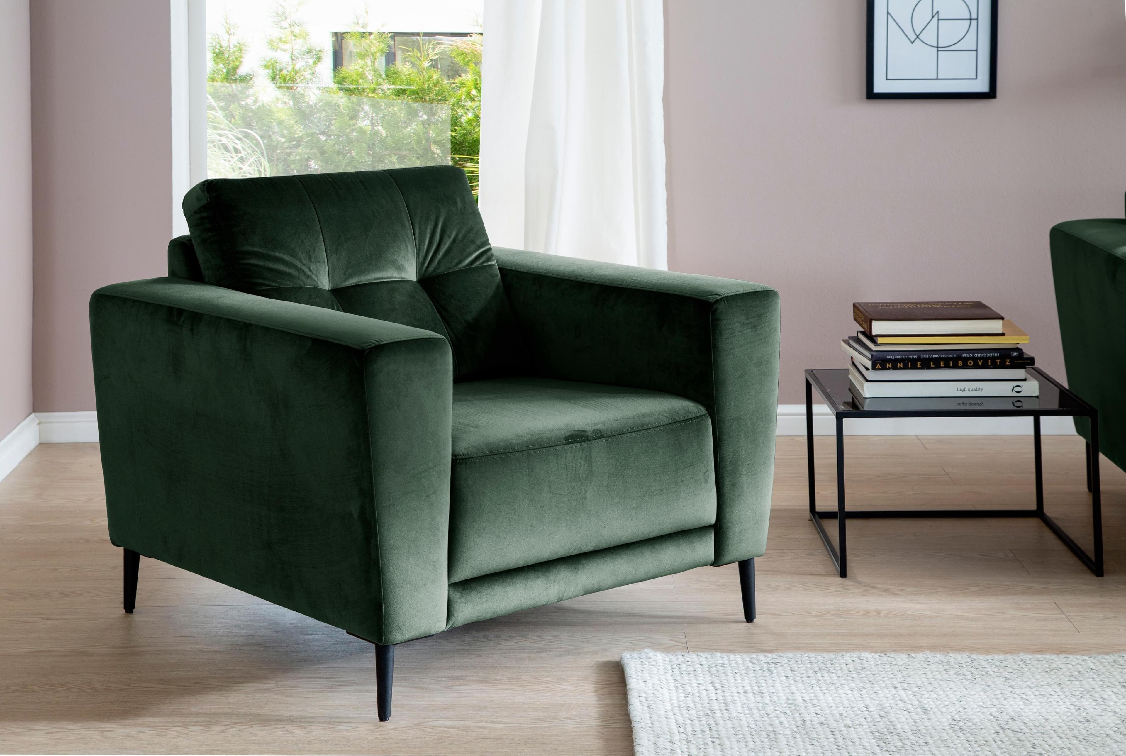 Drehbarer Loungesessel mit Metallfüßen