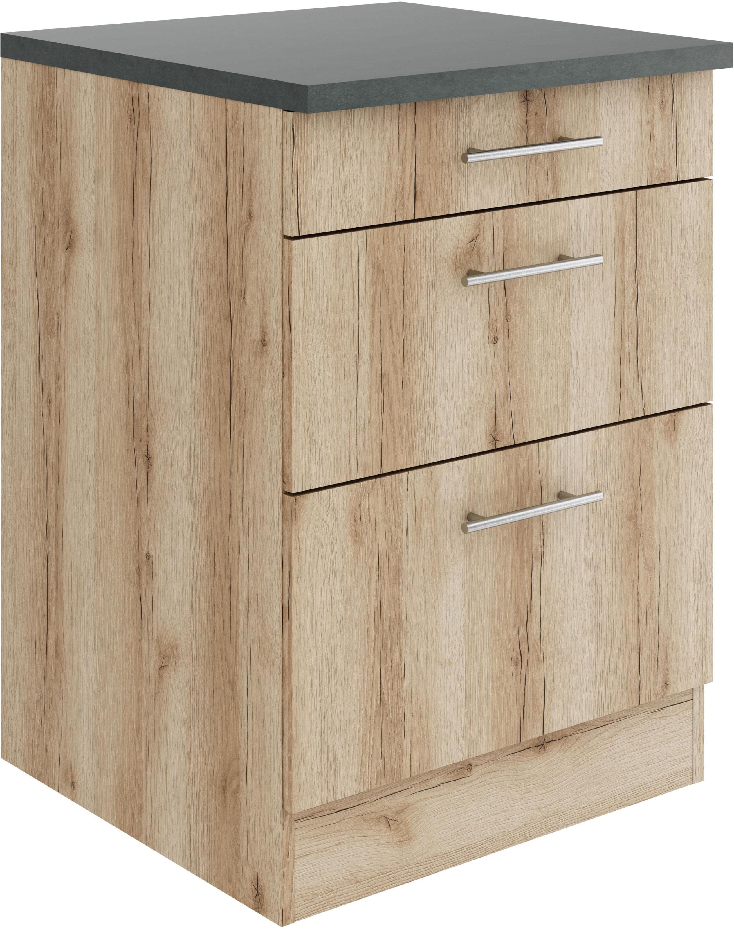 OPTIFIT Unterschrank Bella Wildeiche Anthrazit 60cm