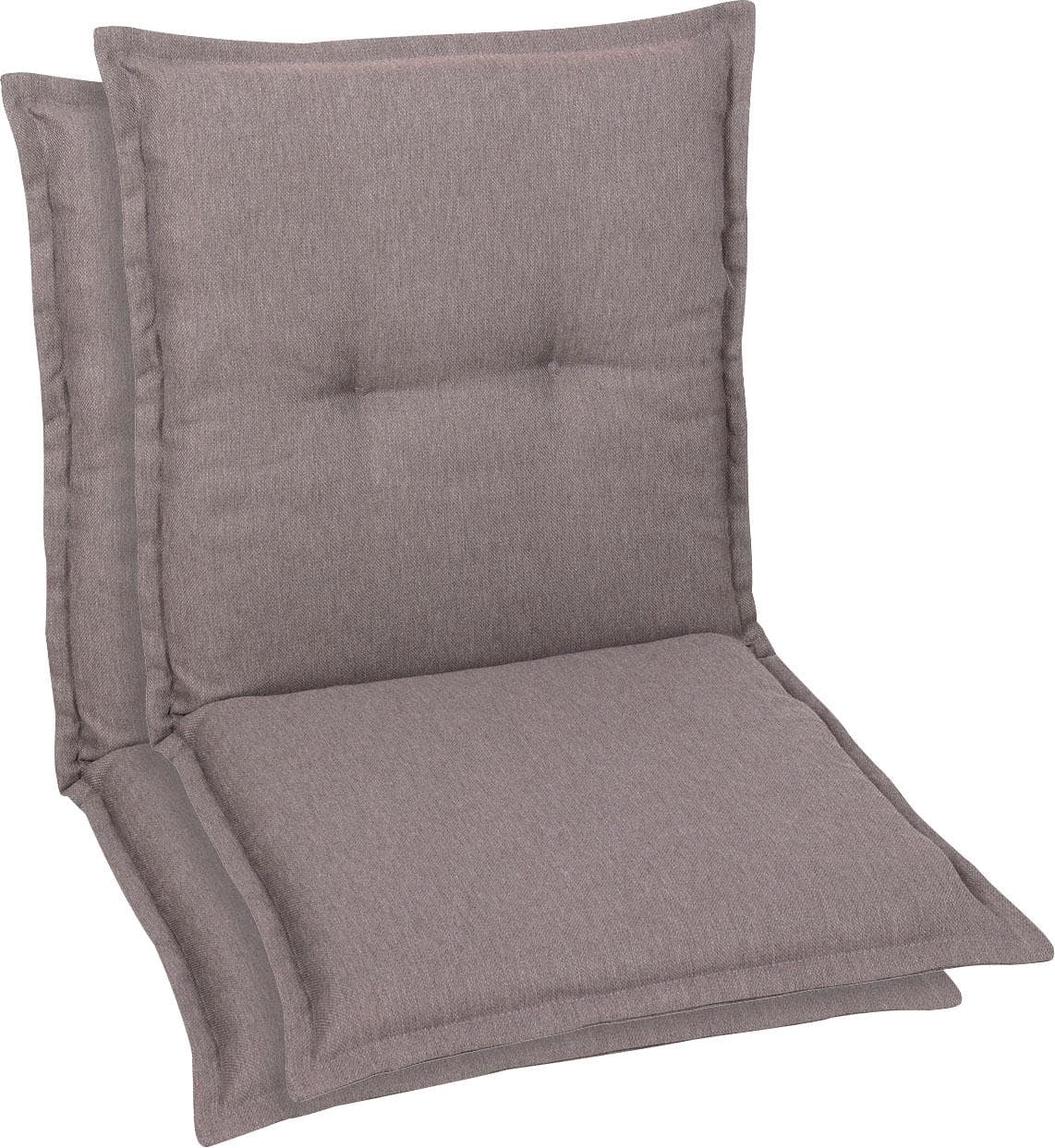 GO-DE Sitzauflage Grau Taupe 50x100cm Polyester
