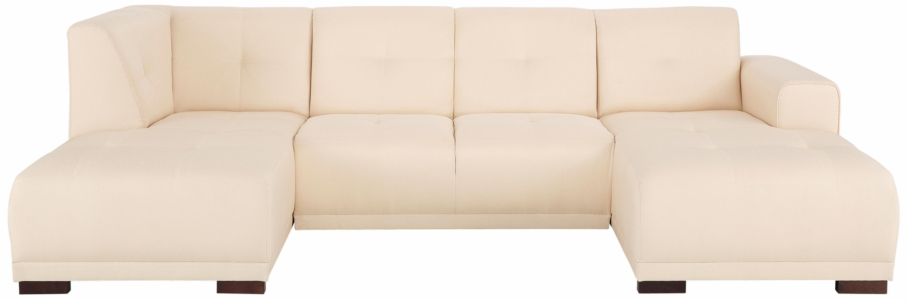 HOME AFFAIRE Wohnlandschaft Langeland U-Form Beige mit Recamiere