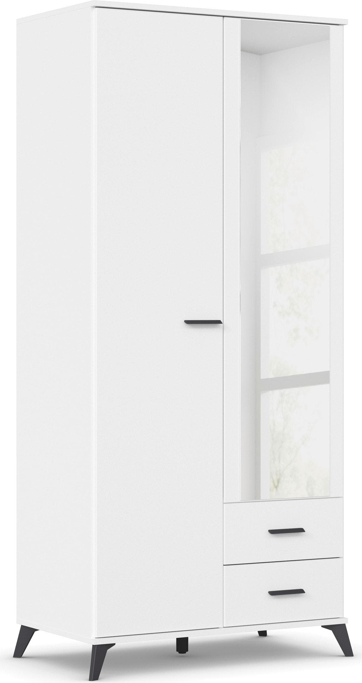 Rauch Lucena Drehtürenschrank Alpinweiß Modern