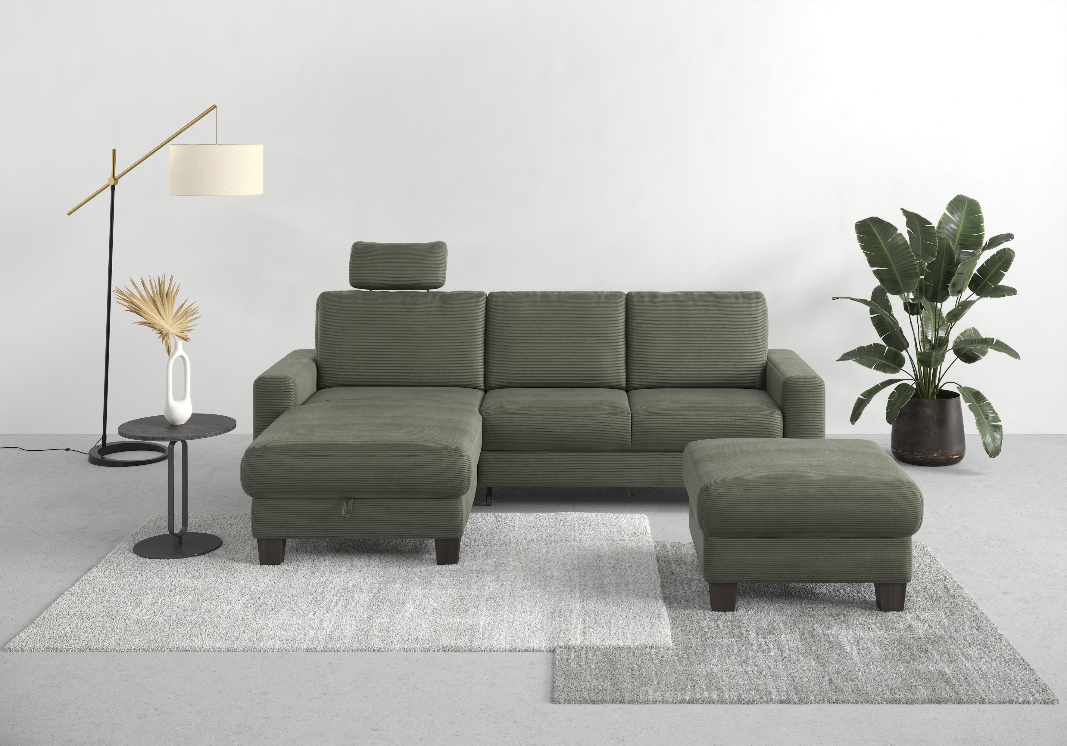Home Affaire Ecksofa Summer L-Form mit Recamiere und Bettfunktion
