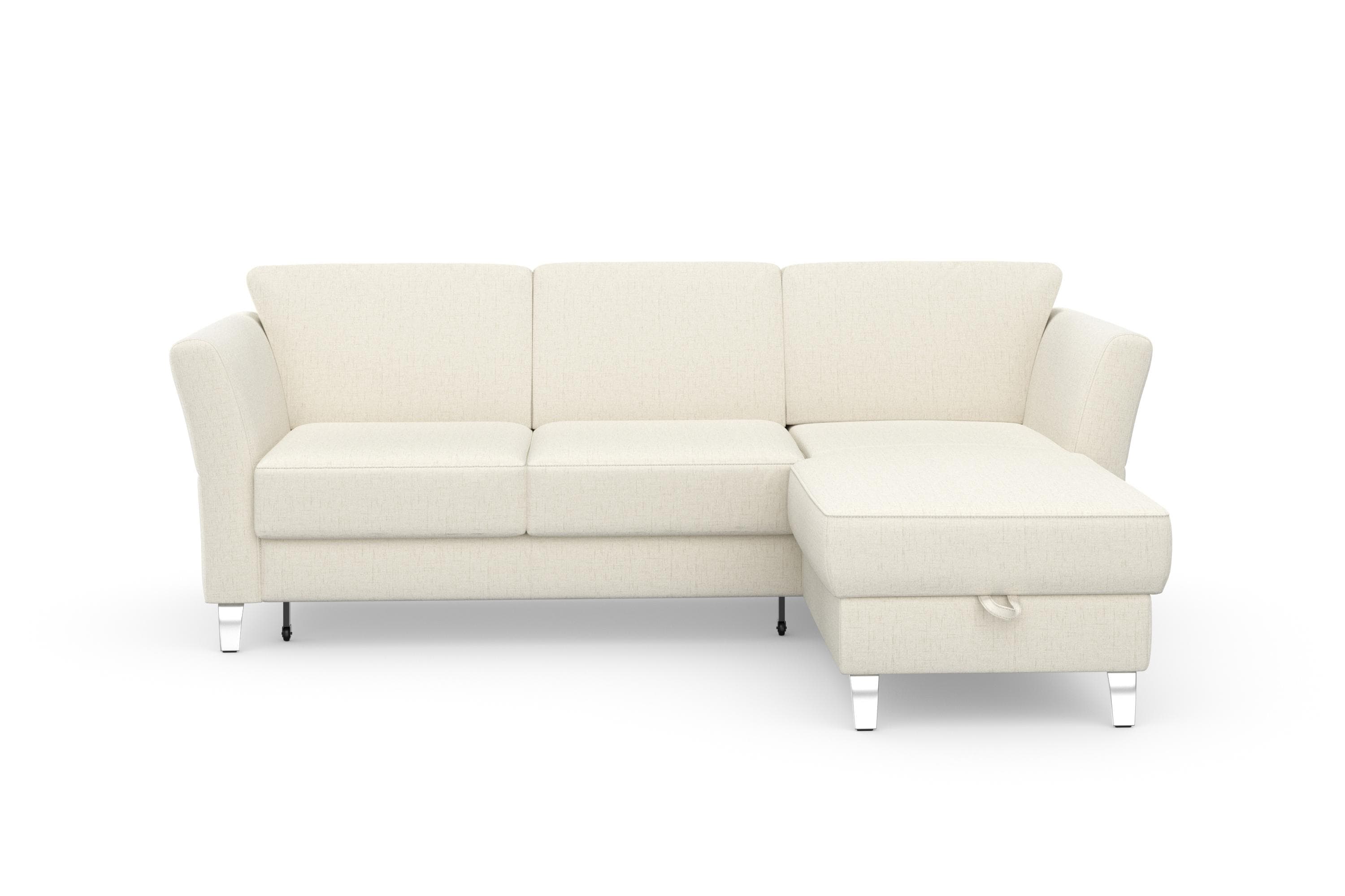 sit&more Ecksofa Visby L-Form, wahlweise mit Bettfunktion und Bettkasten, frei im Raum stellbar