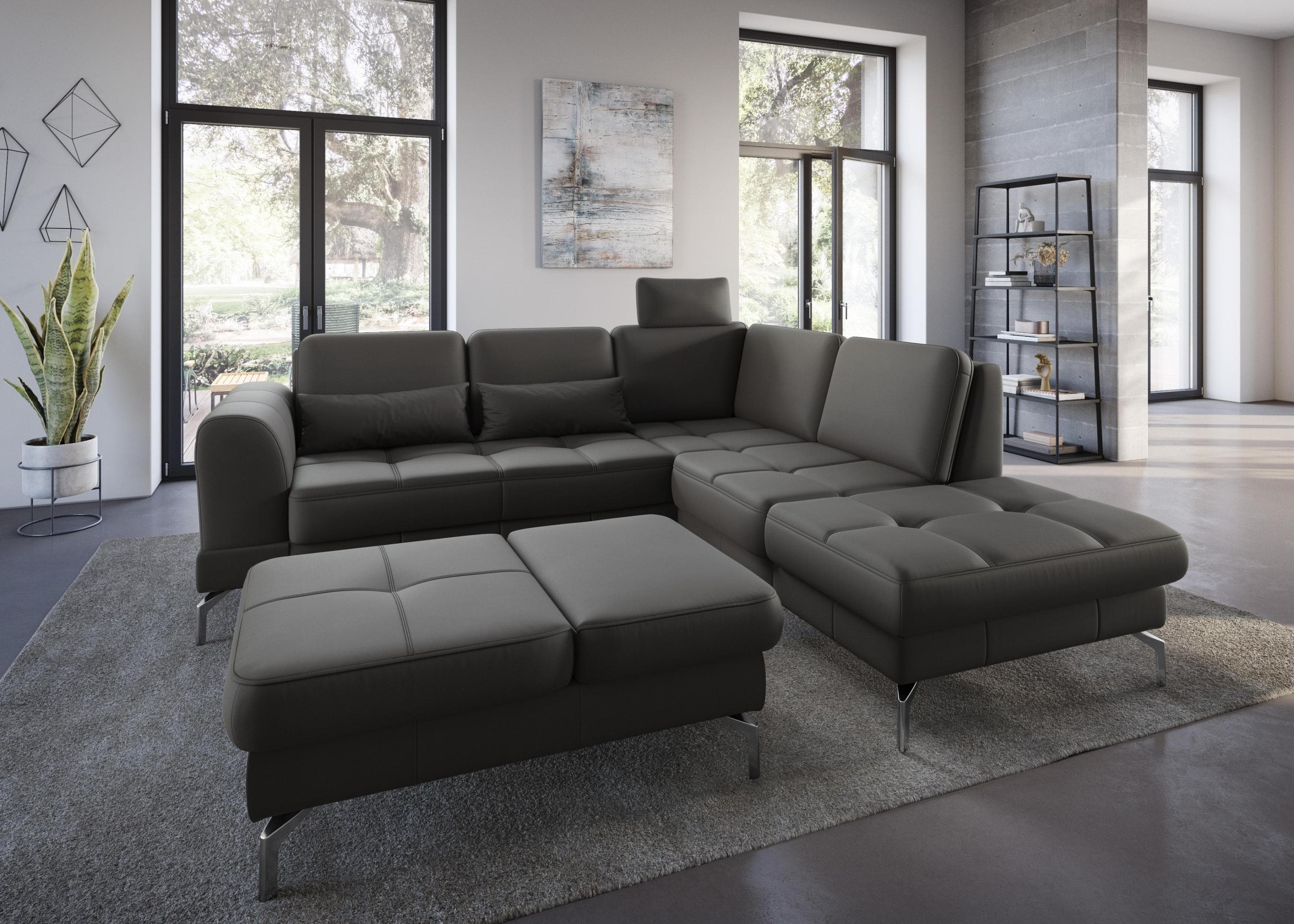 SIT & MORE Hocker Bendigo Polsterhocker Braun Klappfunktion