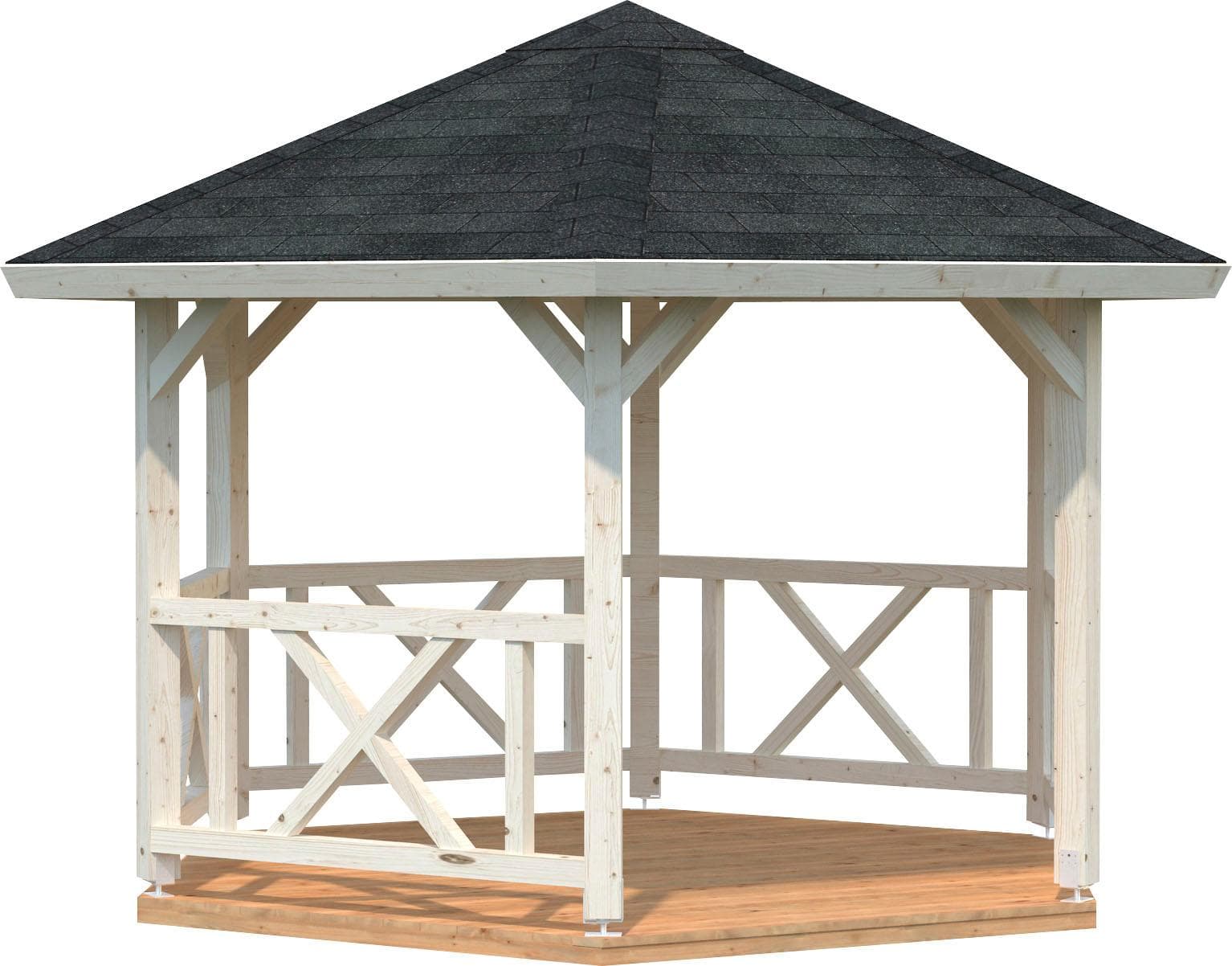 Palmako Garten Pavillon Betty Massivholz 9,9 m²