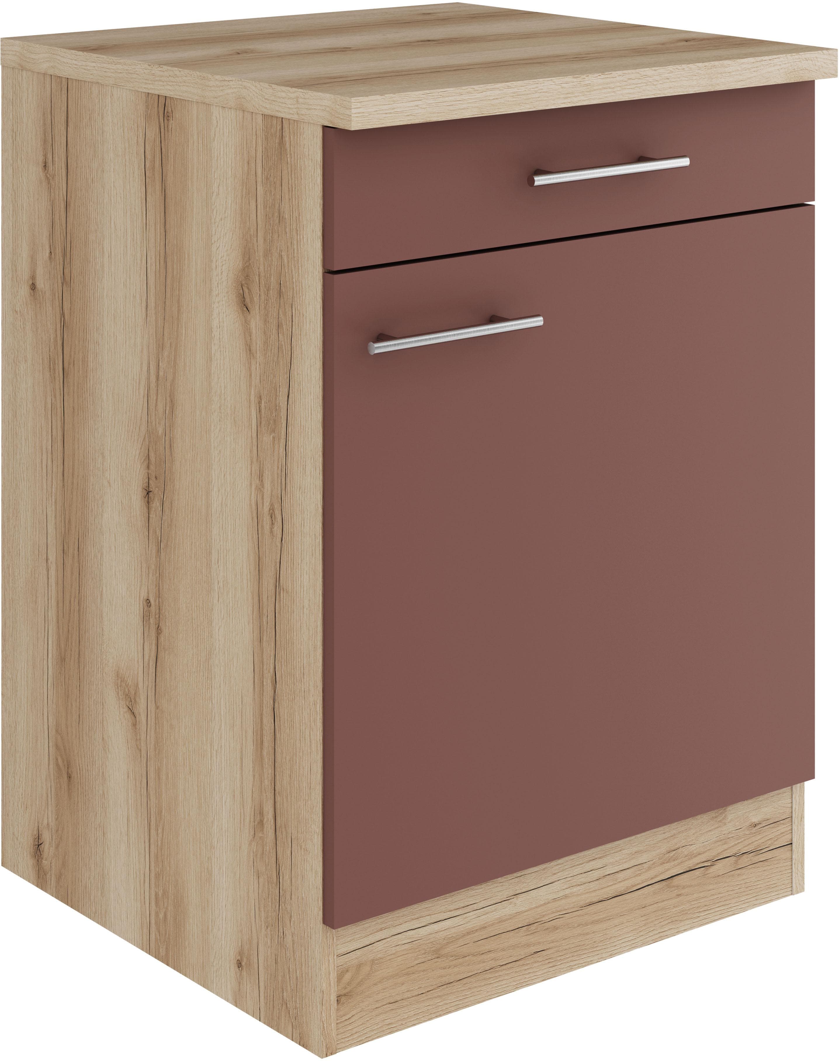 OPTIFIT Bella Unterschrank Rostrot Wildeiche 60cm