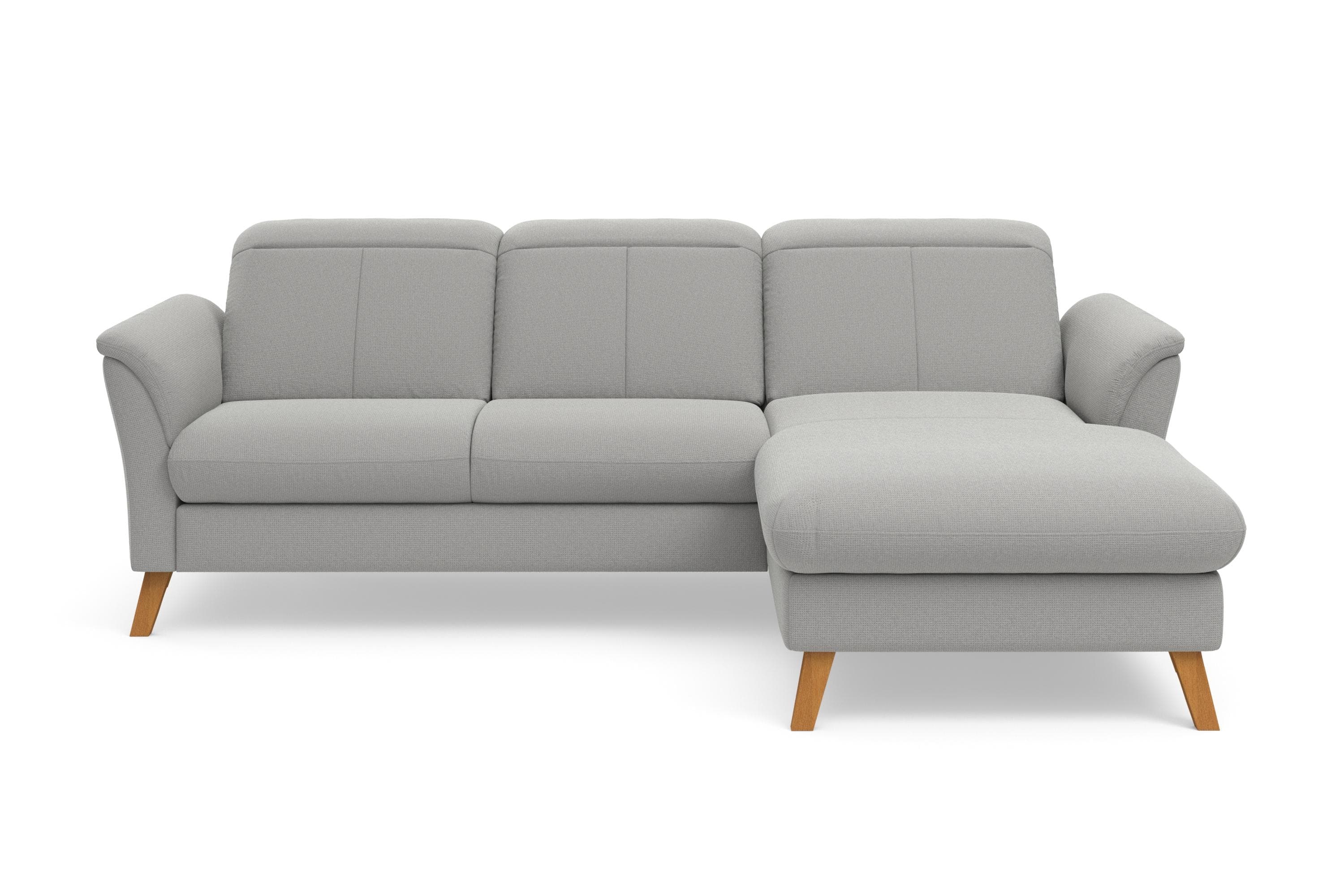 SIT & MORE Romero Ecksofa L-Form Silber Relax Bettfunktion