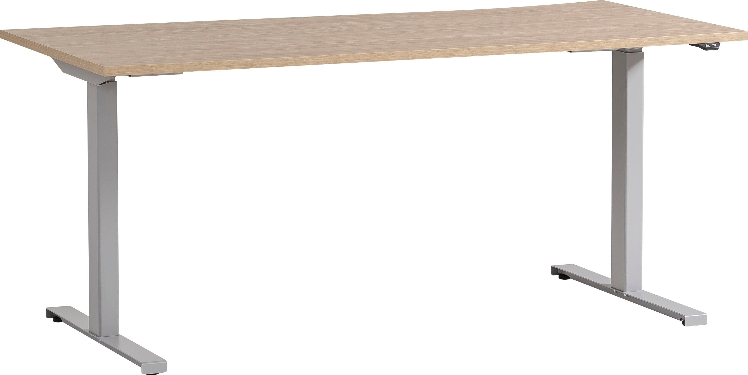 Elektronisch höhenverstellbarer Schreibtisch mit Metallgestell