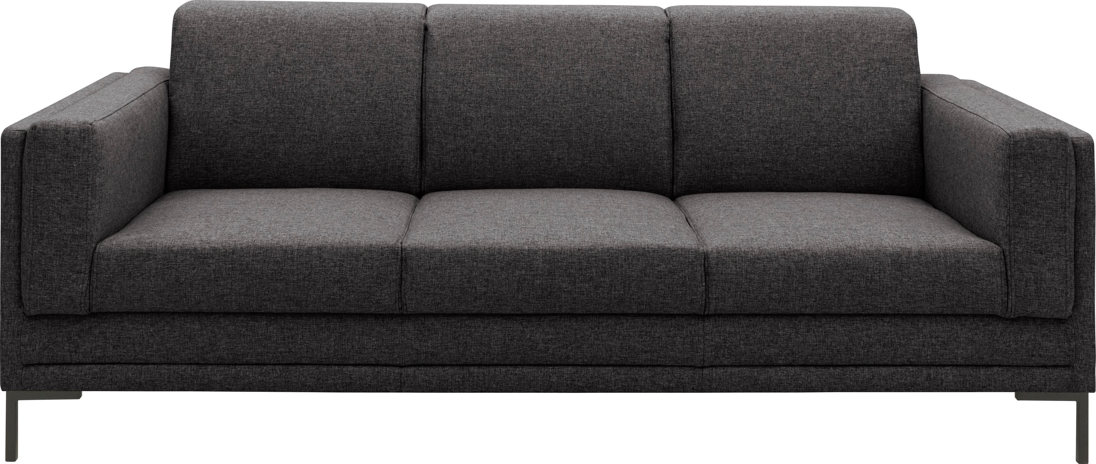 LOOKS by Wolfgang Joop 3-Sitzer Sofa LOOKS VII Anthrazit Polyester
