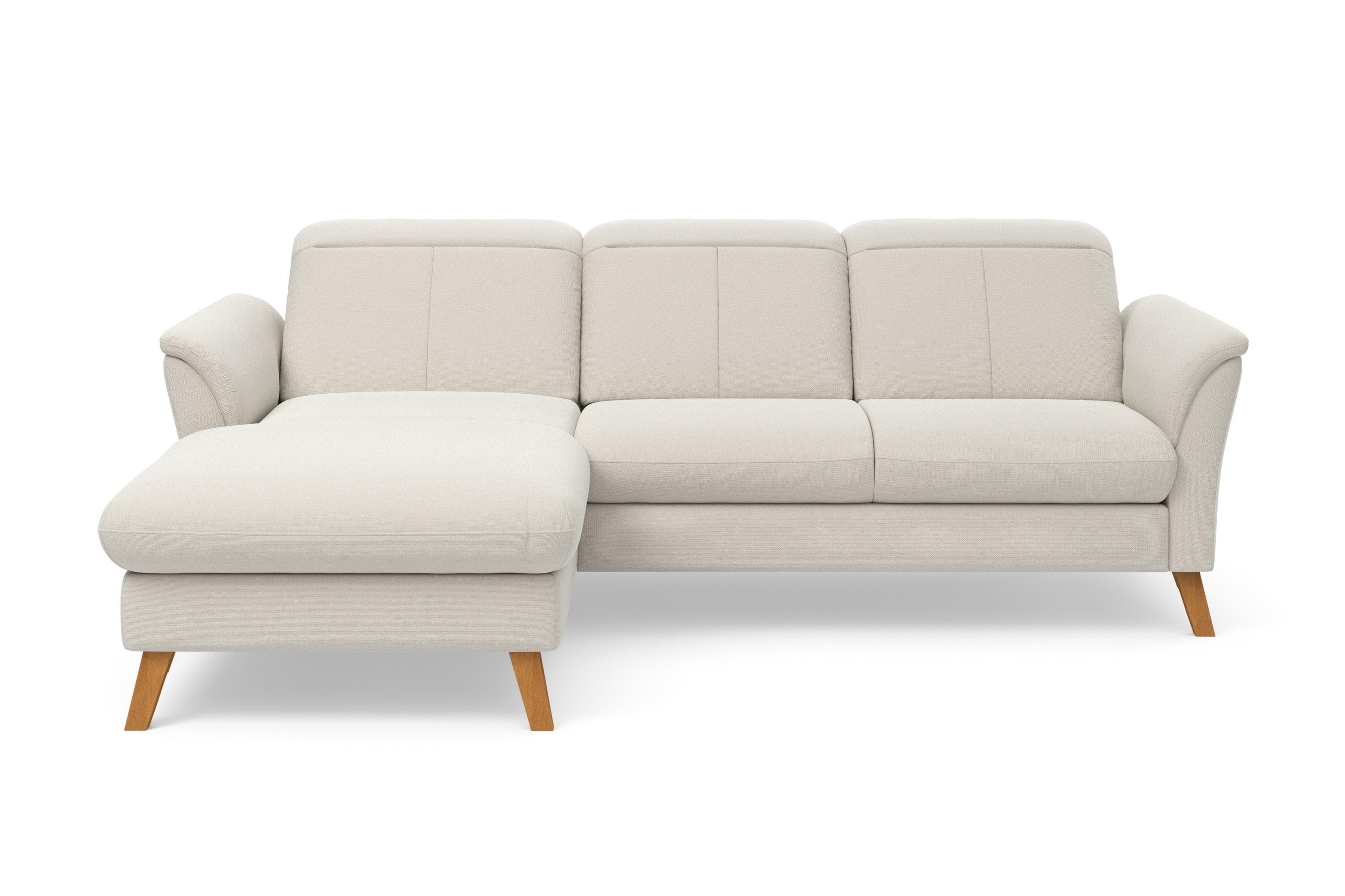 SIT & MORE Ecksofa Romero L-Form Beige mit Recamiere