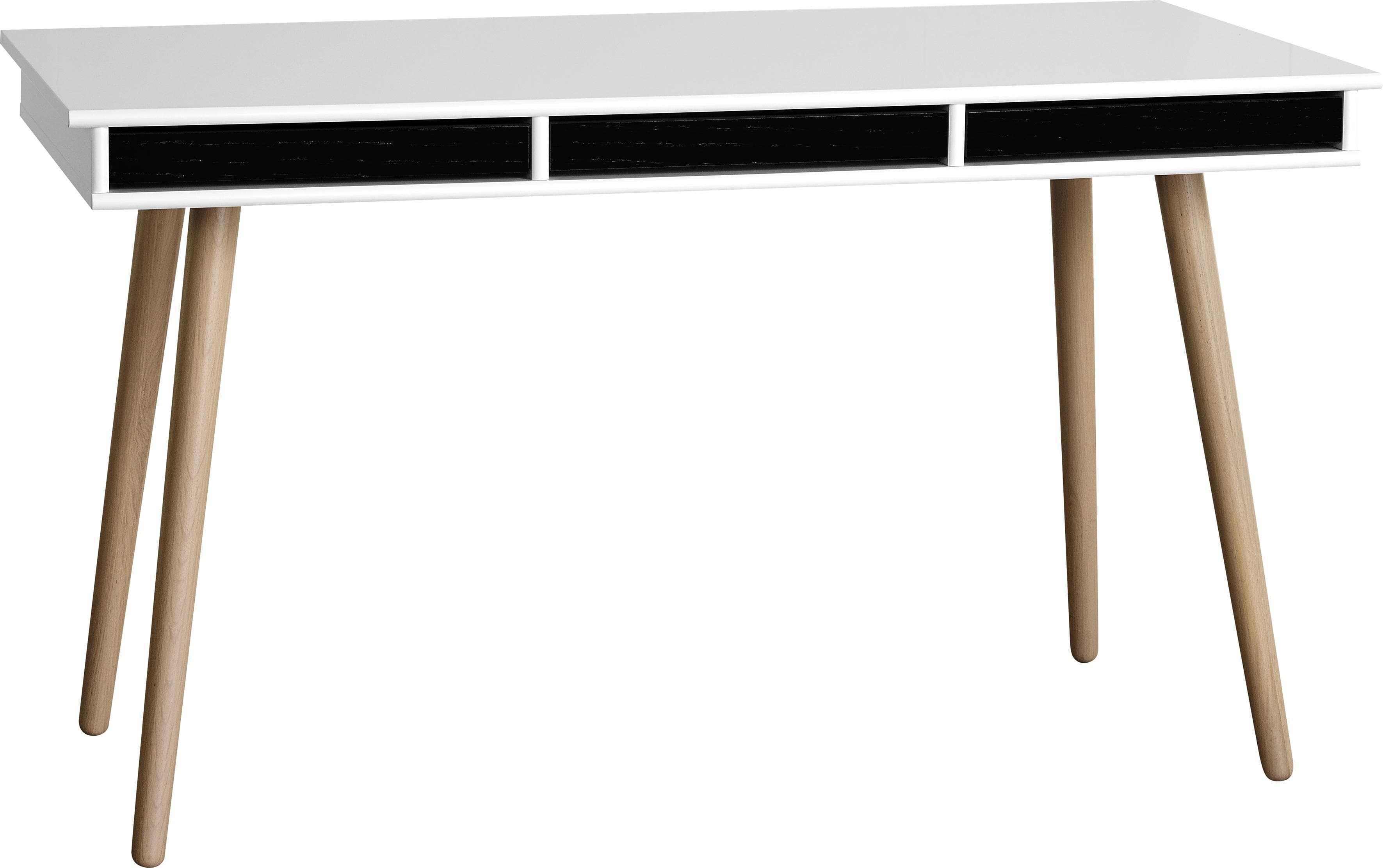 HAMMEL FURNITURE Mistral Schreibtisch Schwarz Eiche 137 cm
