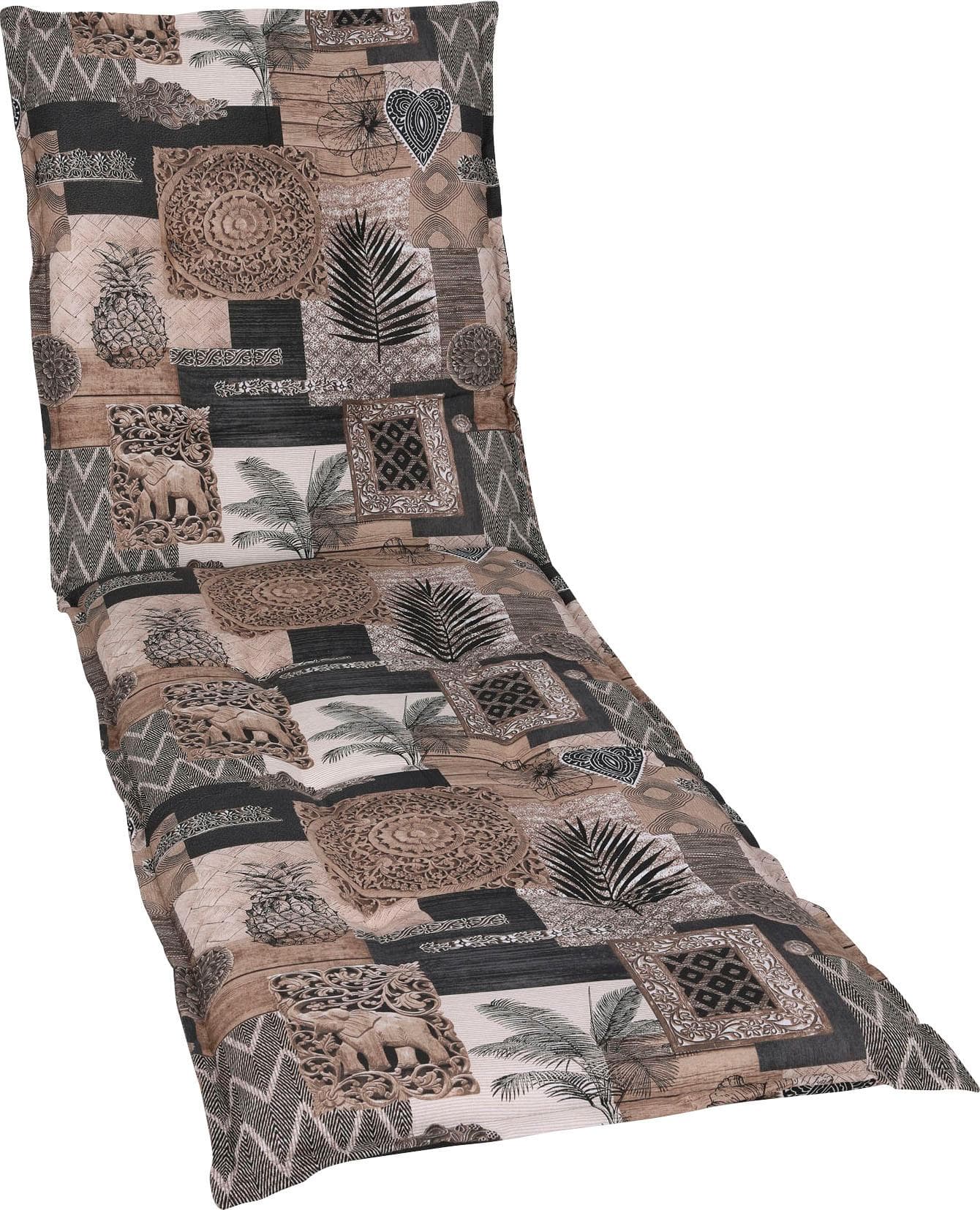 GO-DE Liegenauflage Braun UV-beständig 60x190cm Baumwolle Polyester
