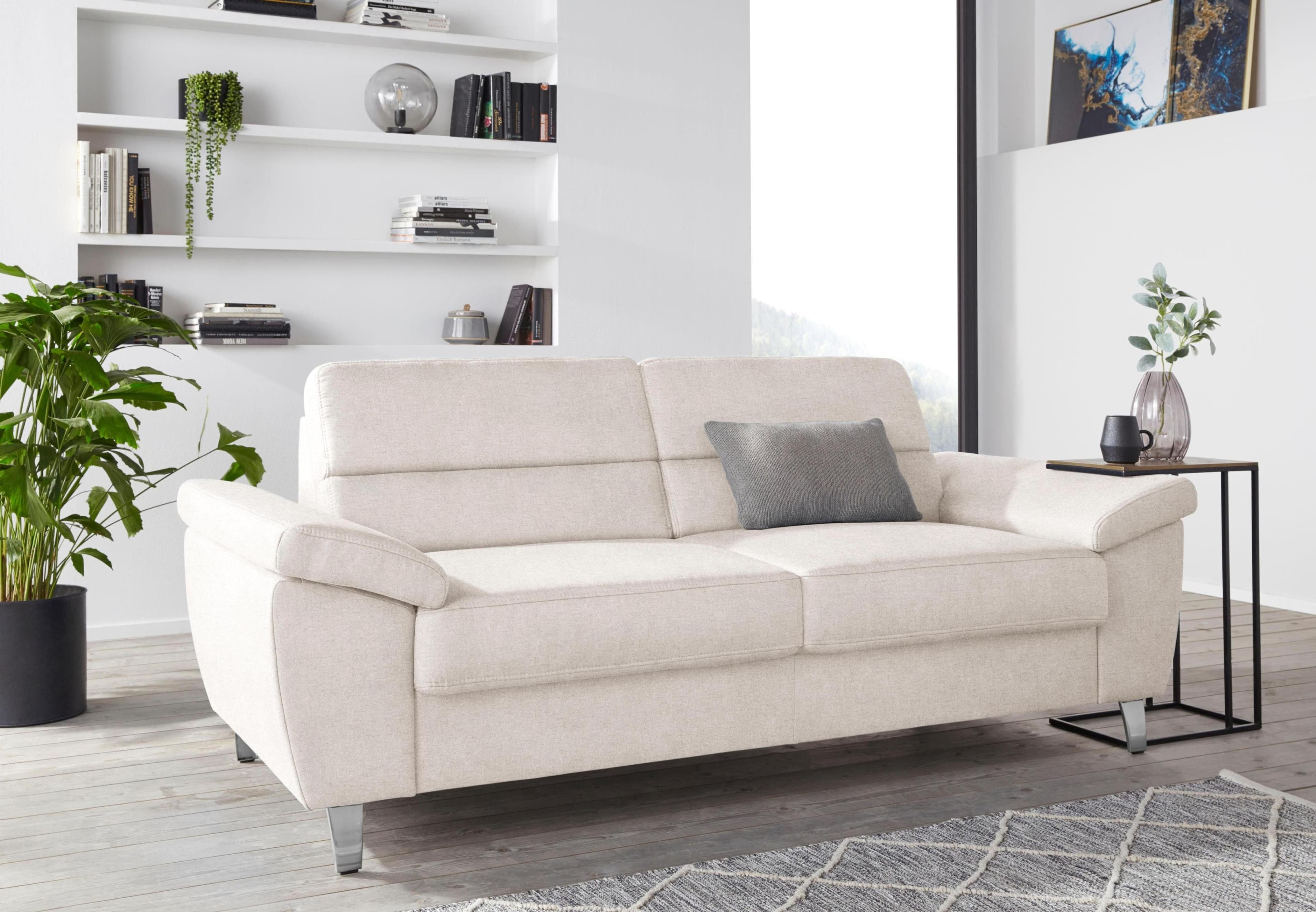 SIT & MORE Sorano 2,5-Sitzer Sofa Beige Leinen