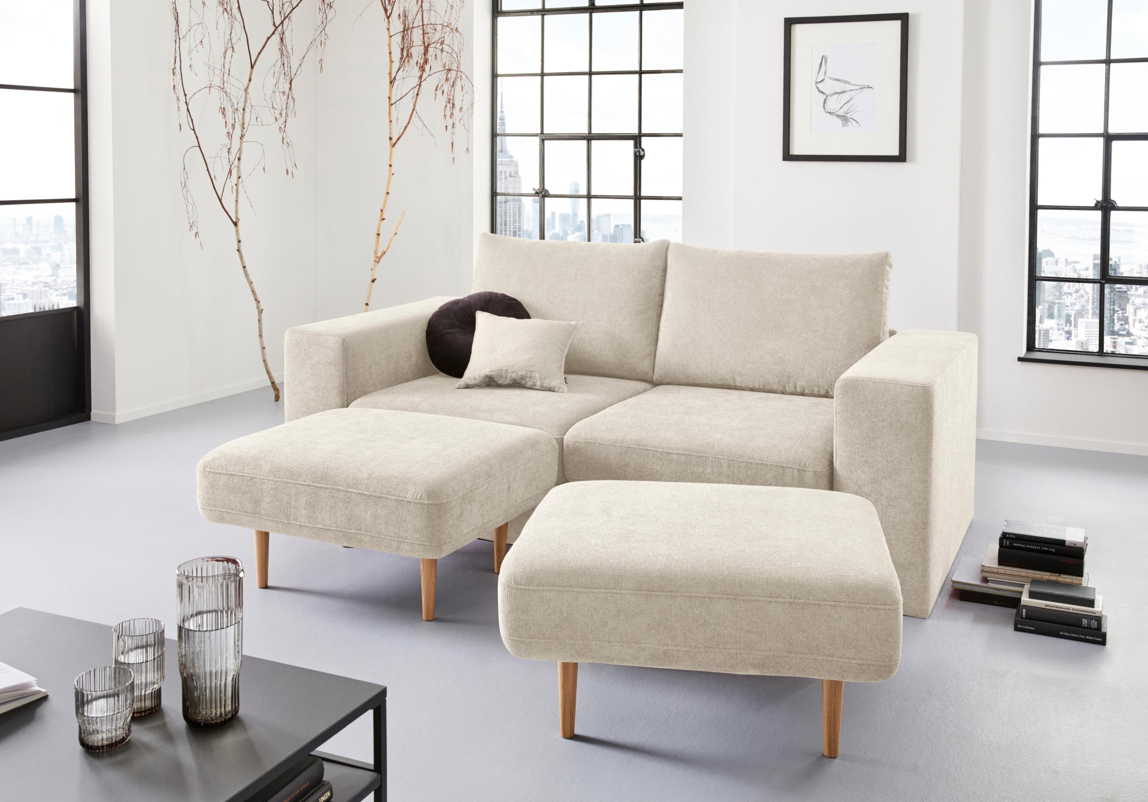 3-Sitzer Sofa Looksv Beige LOOKS by Wolfgang Joop