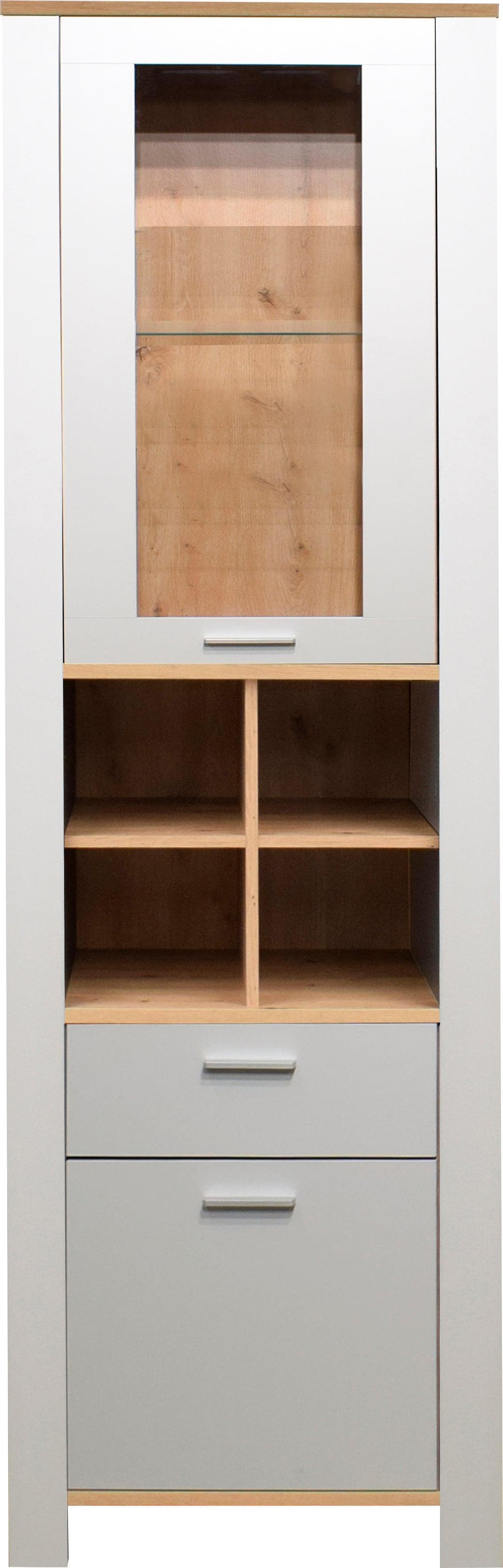 Mäusbacher Standvitrine Nele im Landhausstil mit Glasfüllung