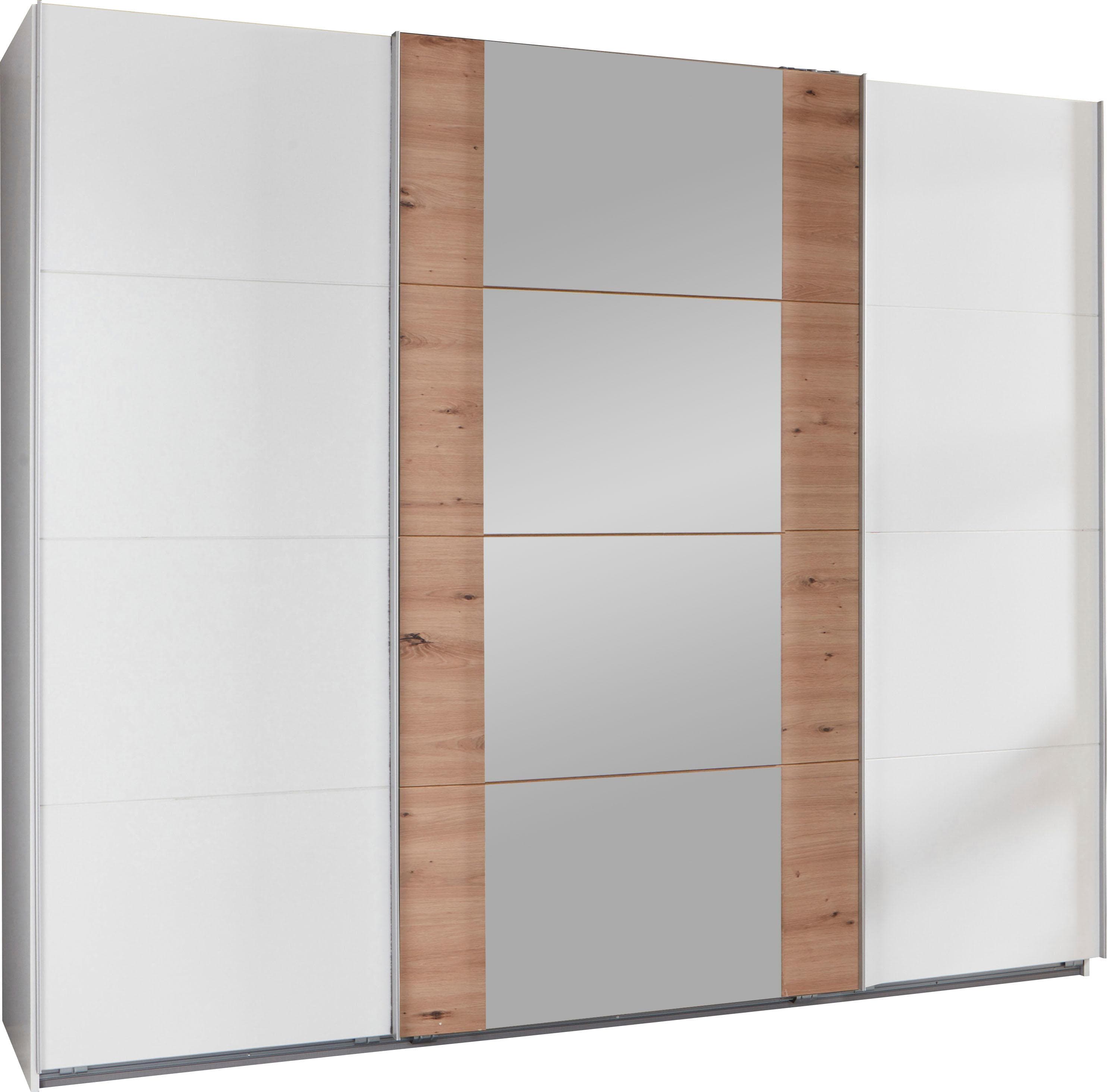 Wimex Bern Schiebetürenschrank: Moderner Kleiderschrank mit Spiegel und Garderobe