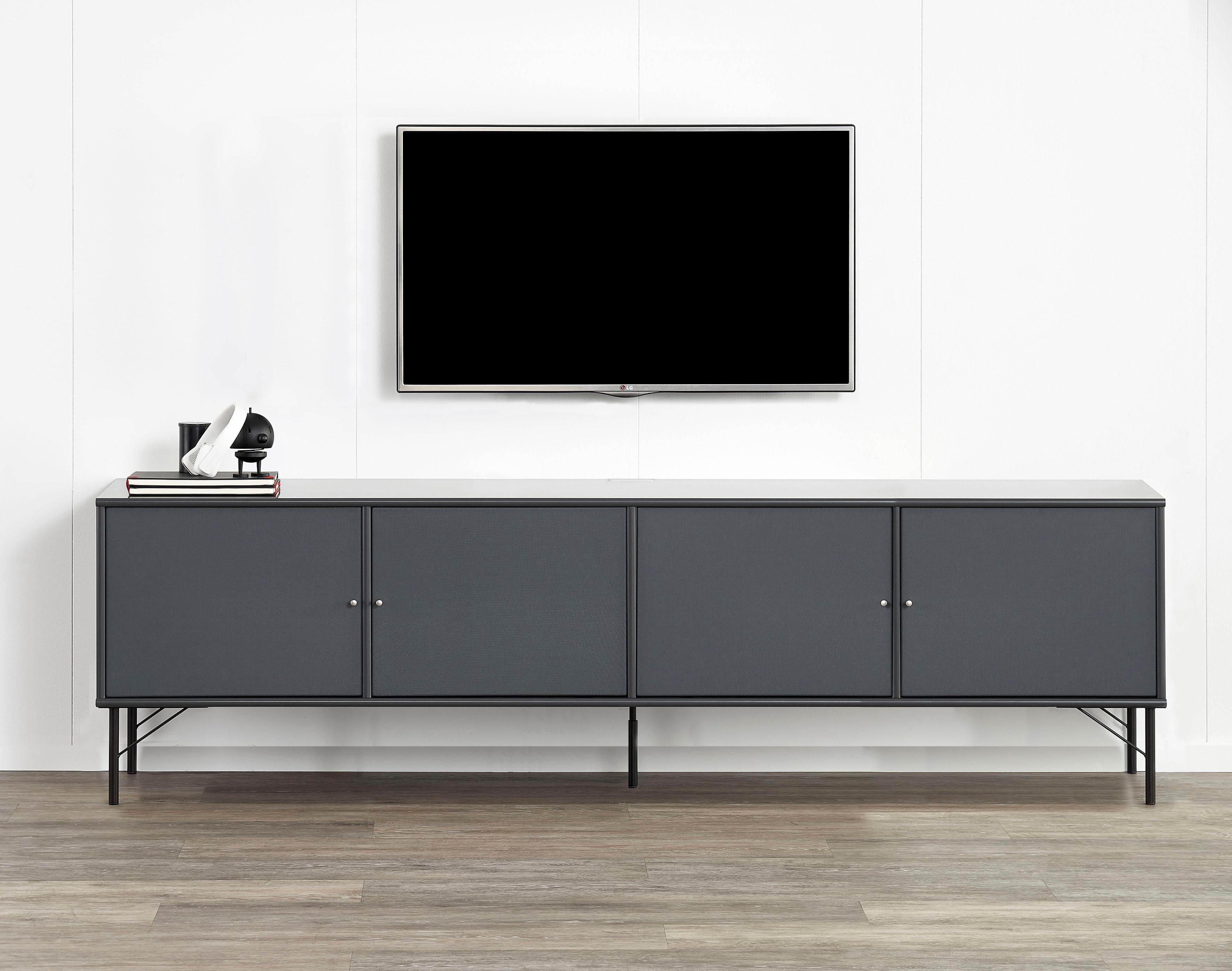 HAMMEL FURNITURE Mistral Fernsehschrank, Medienmöbel, TV-Board, grau