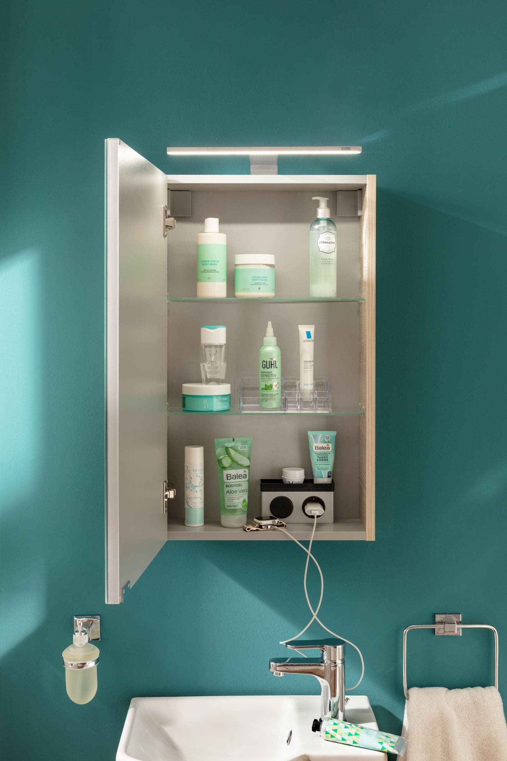 Fackelmann Badezimmerspiegelschrank Braun S0N8M0E0